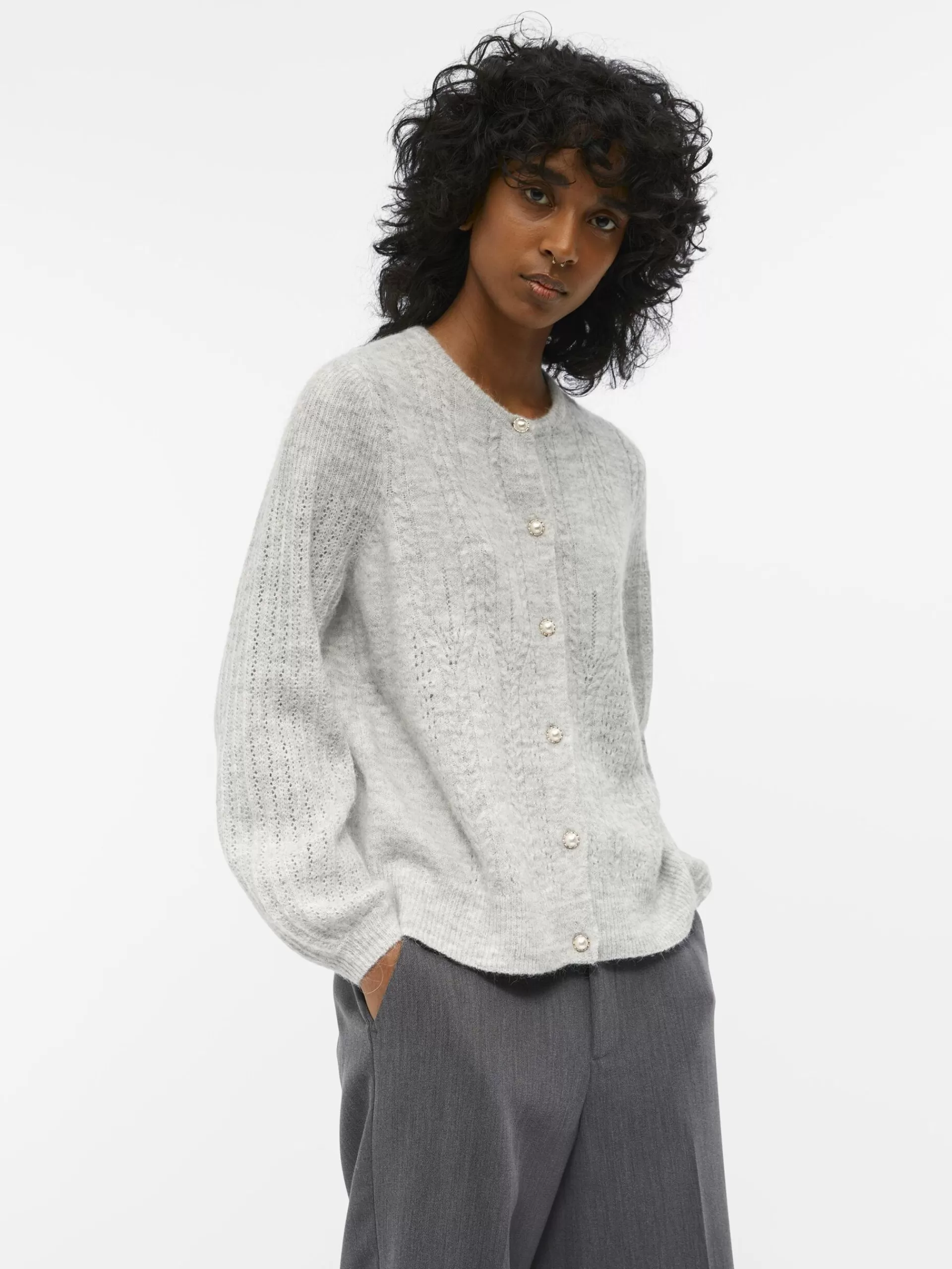 OBJECT ALPAKKA ULLBLANDING CARDIGAN