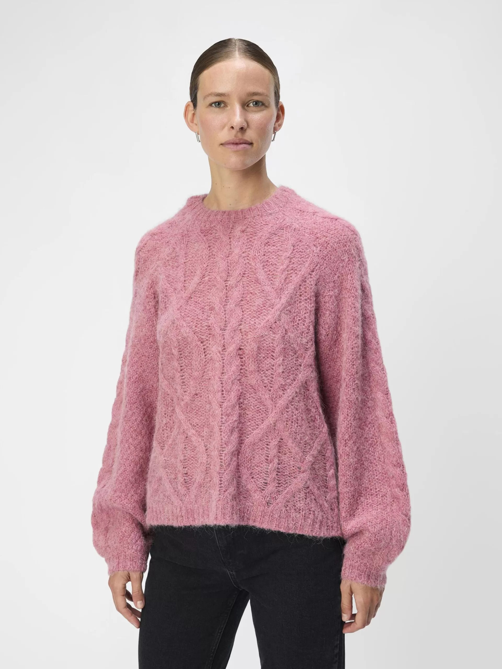 OBJECT ALPAKKAULLBLANDING STRIKKET PULLOVER