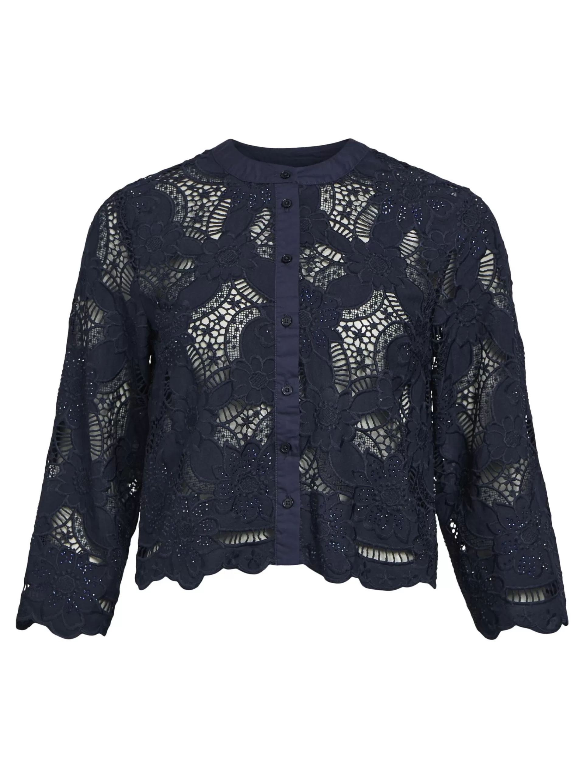 OBJECT BLONDE CROPPED SKJORTE