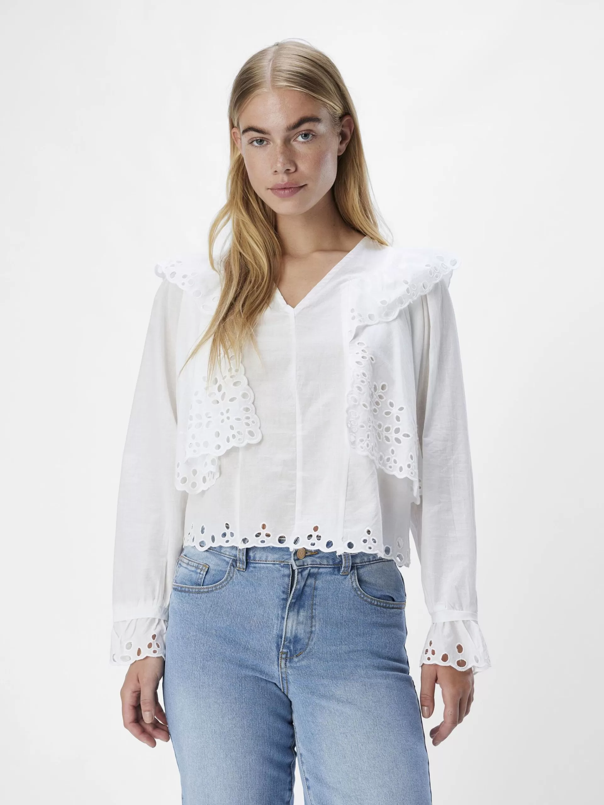 OBJECT BRODERIE ANGLAISE BLUSE