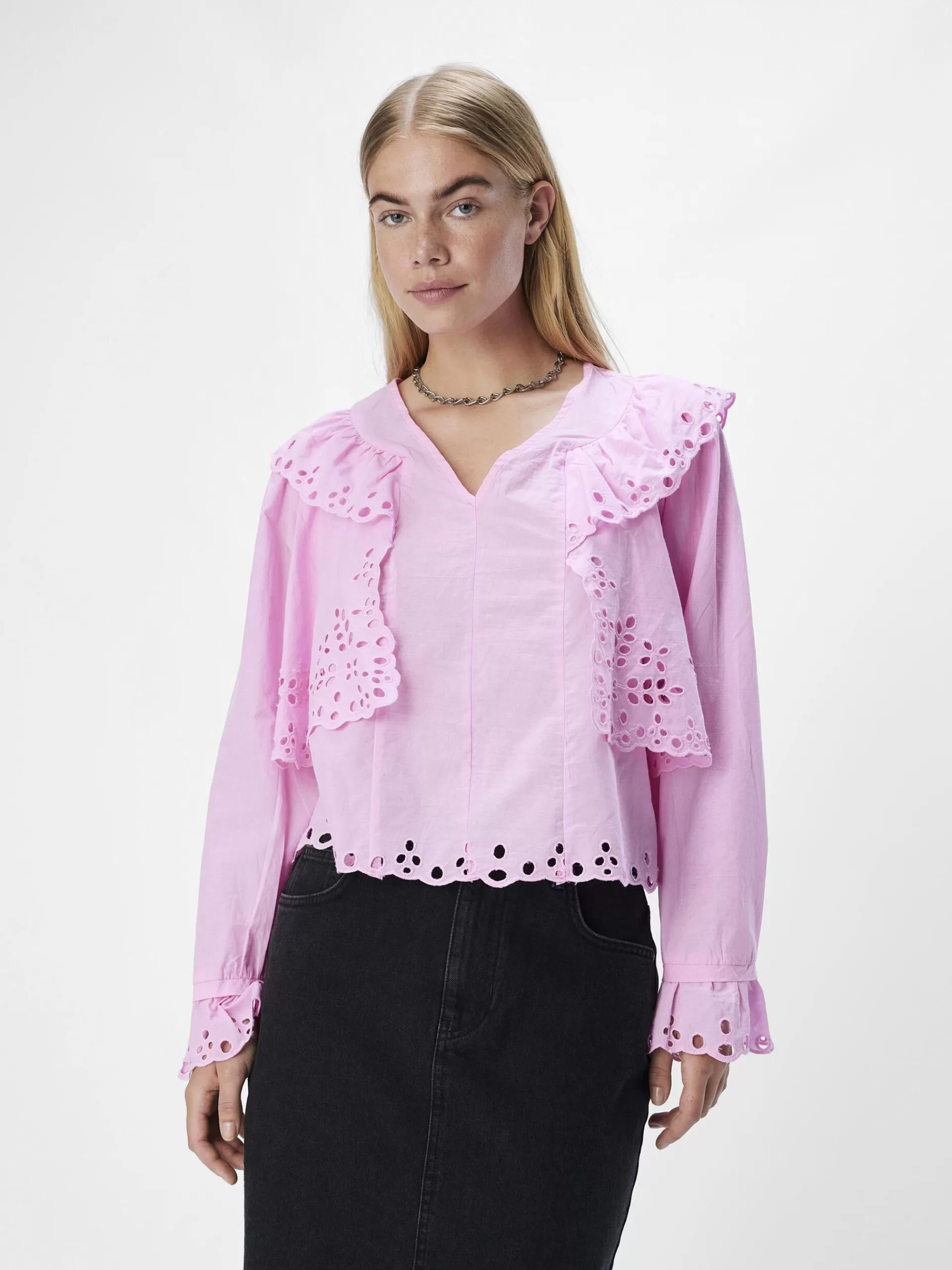 OBJECT BRODERIE ANGLAISE BLUSE
