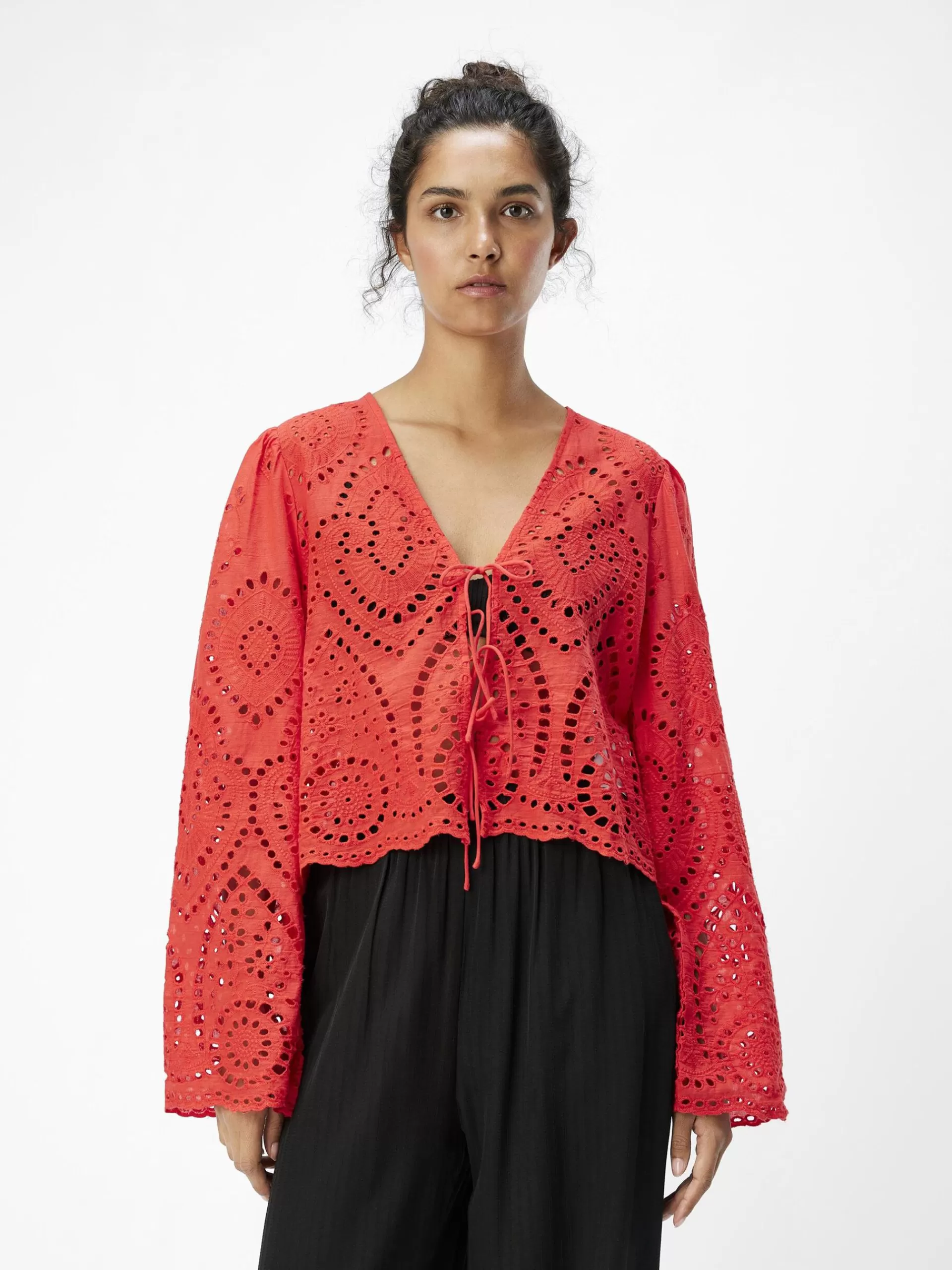 OBJECT BRODERIE ANGLAISE BLUSE