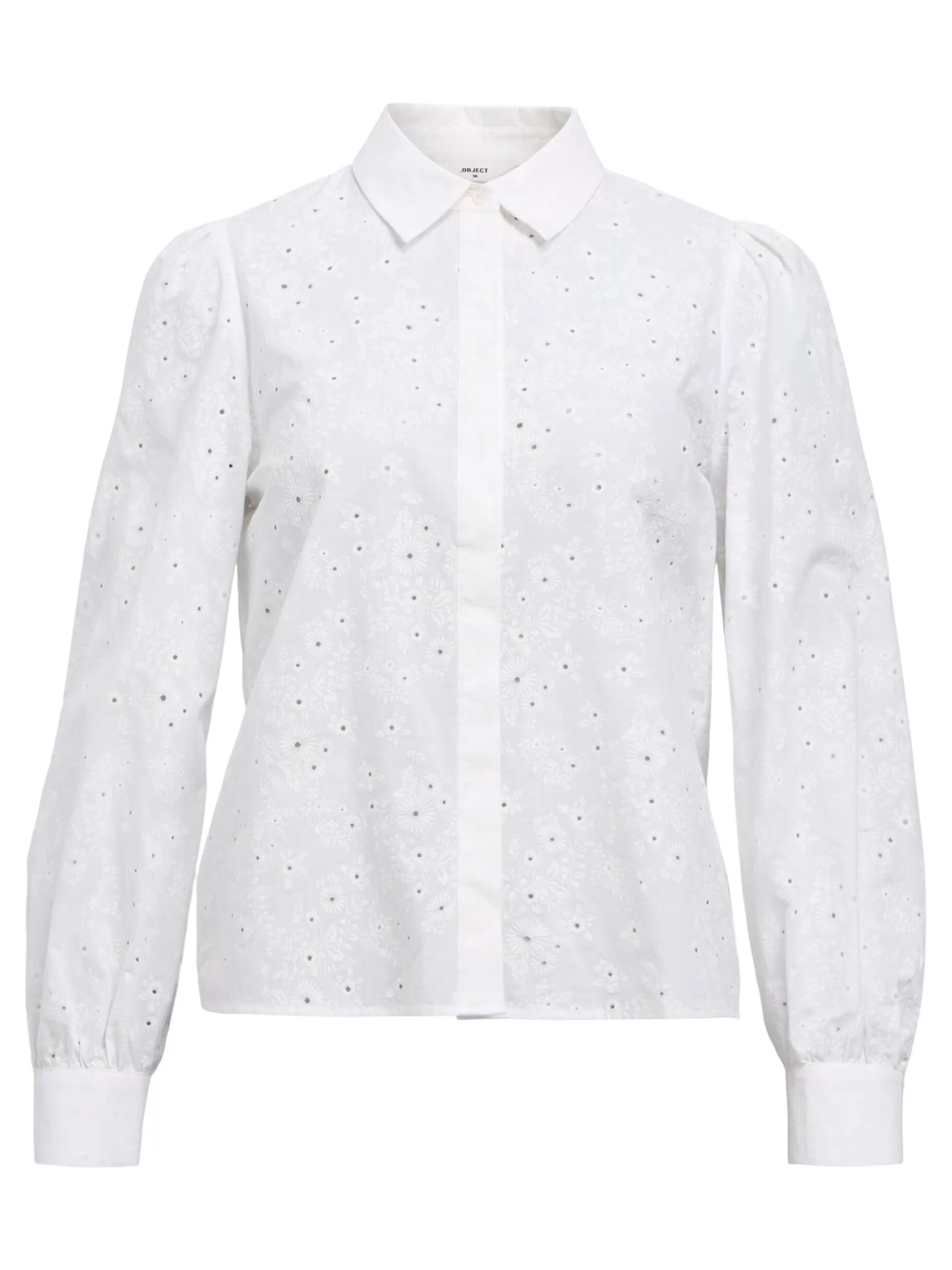 OBJECT BRODERIE ANGLAISE SKJORTE