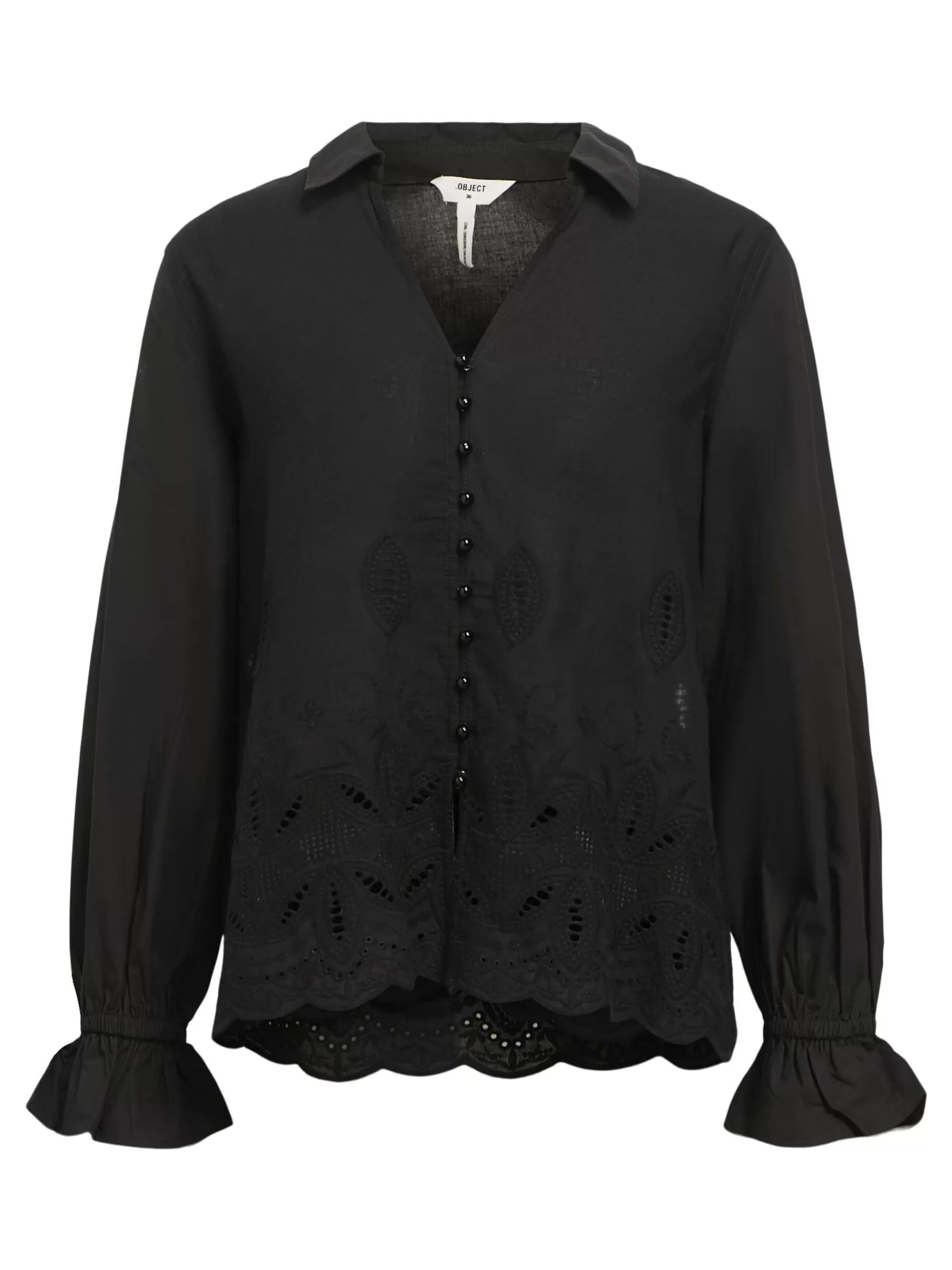 OBJECT BRODERIE ANGLAISE SKJORTE