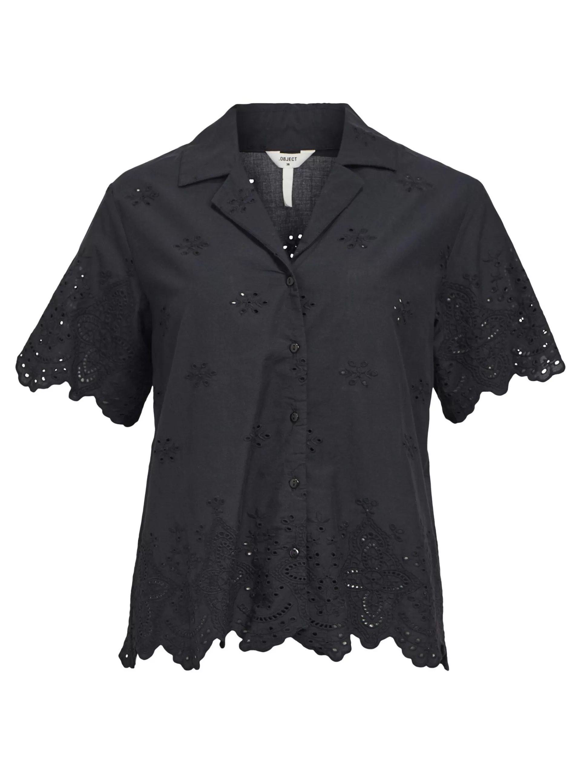 OBJECT BRODERIE ANGLAISE SKJORTE