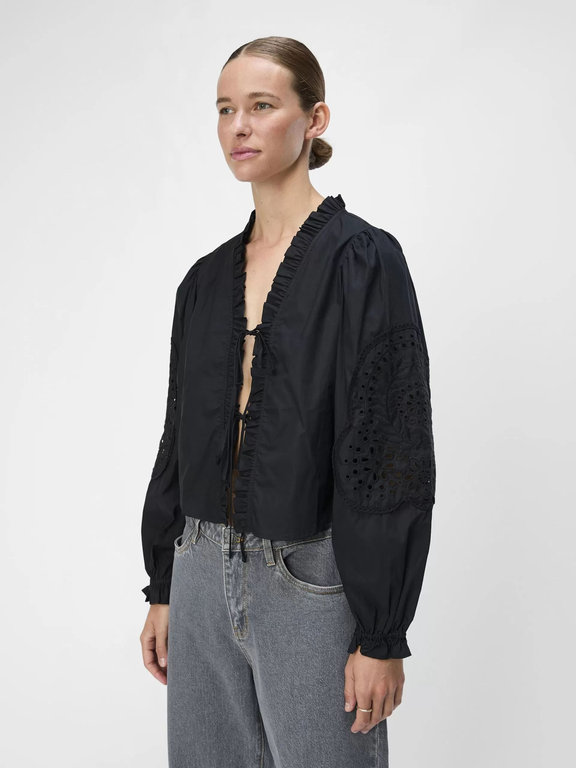OBJECT BRODERT SKJORTE
