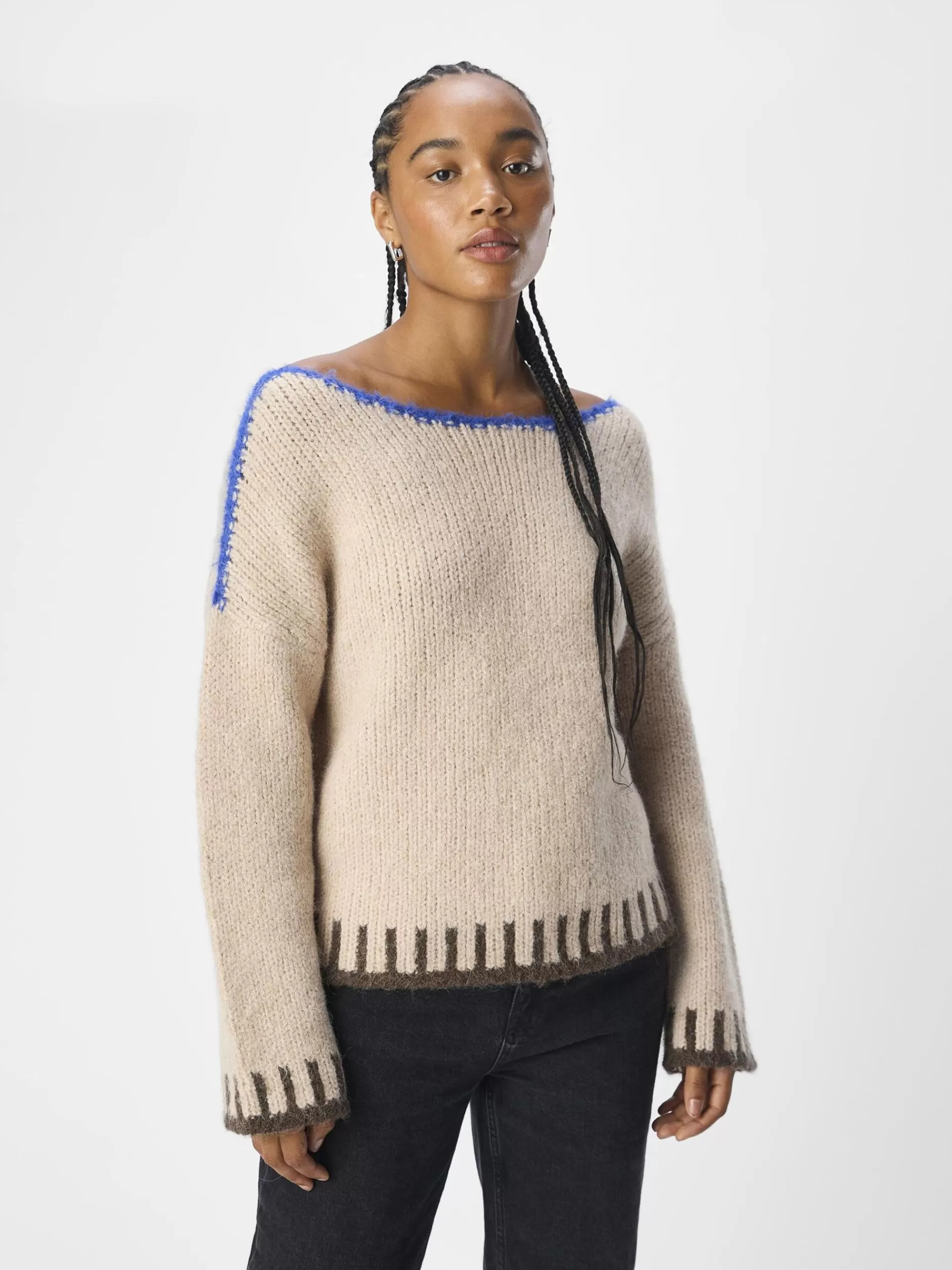 OBJECT BÅTHALS STRIKKET PULLOVER