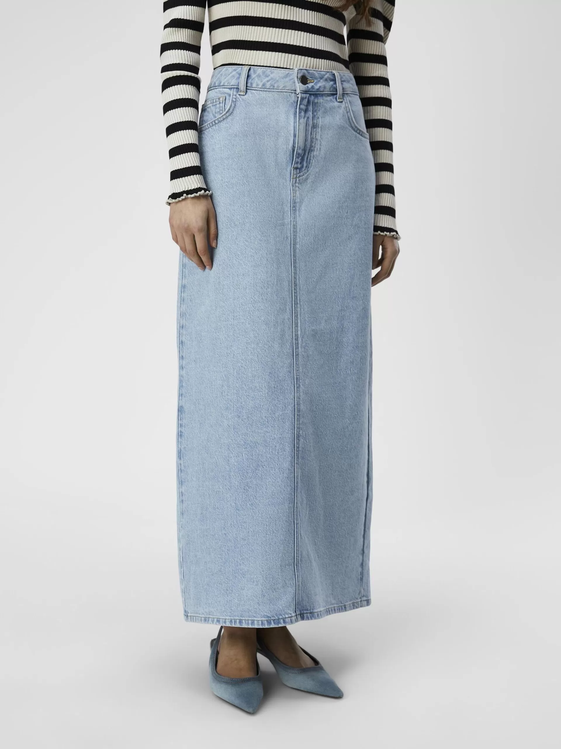 OBJECT DENIM MAKSISKJØRT