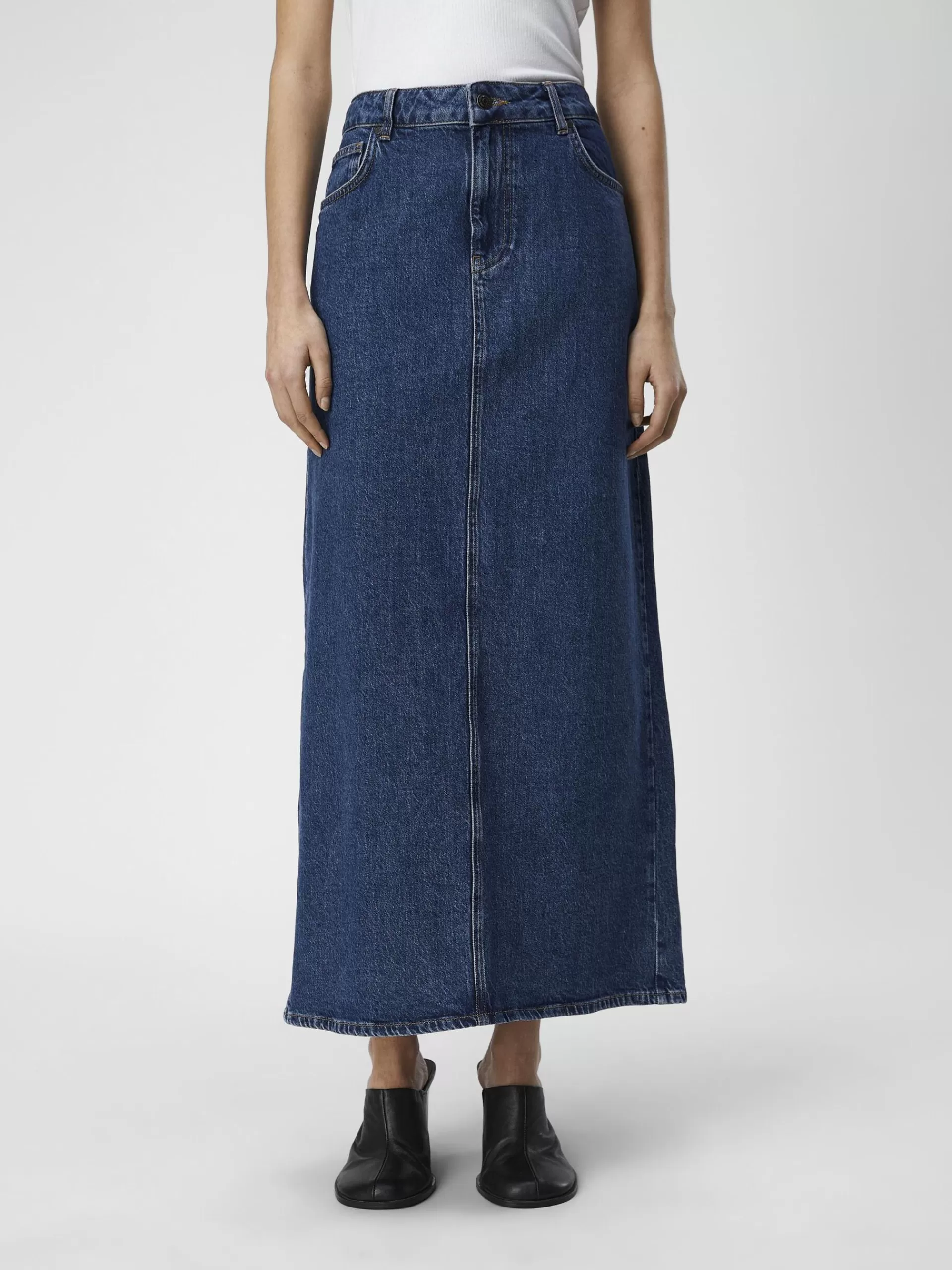 OBJECT DENIM MAKSISKJØRT