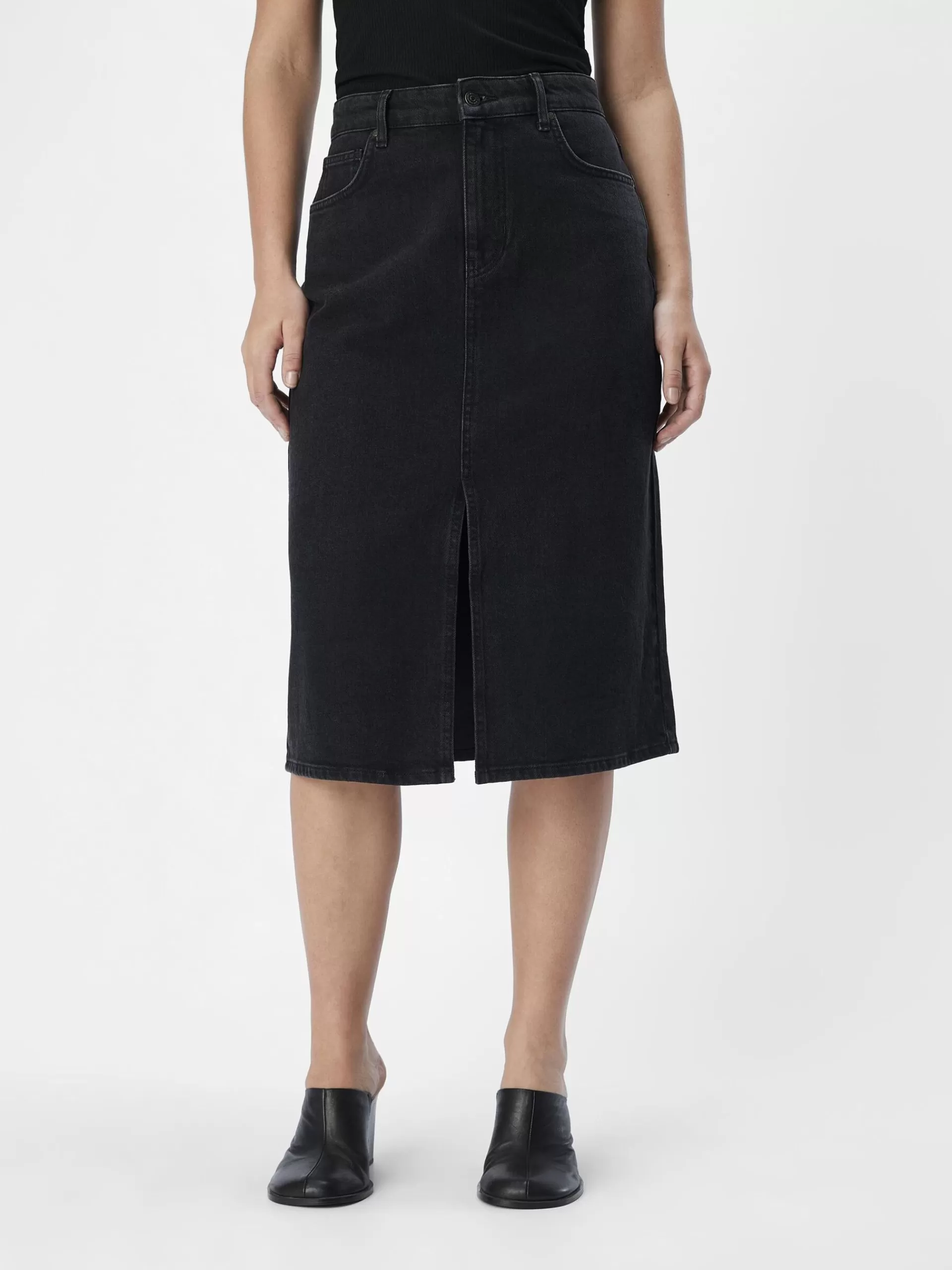 OBJECT DENIM MIDISKJØRT