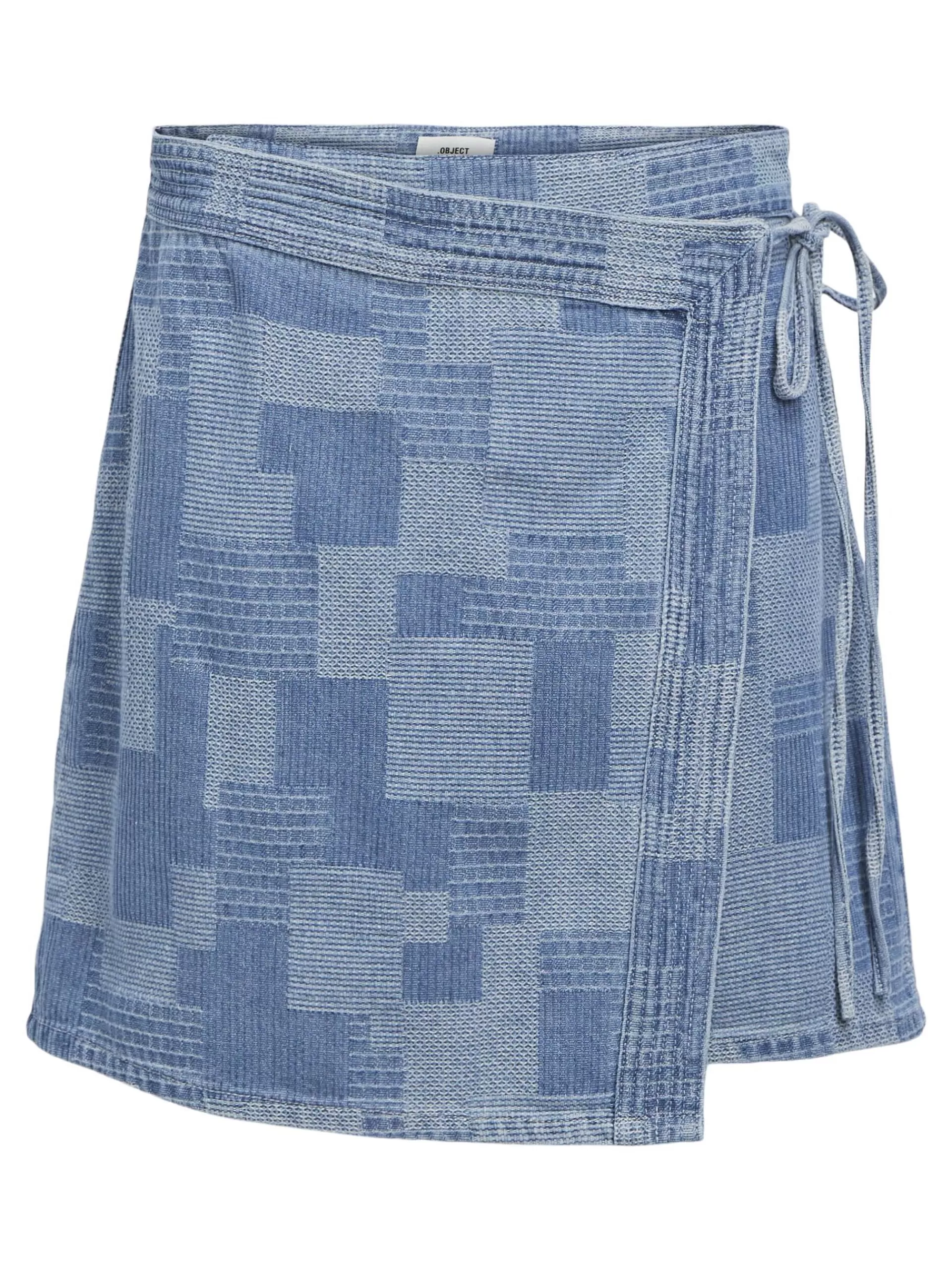 OBJECT DENIM OMSLAGSSKJØRT