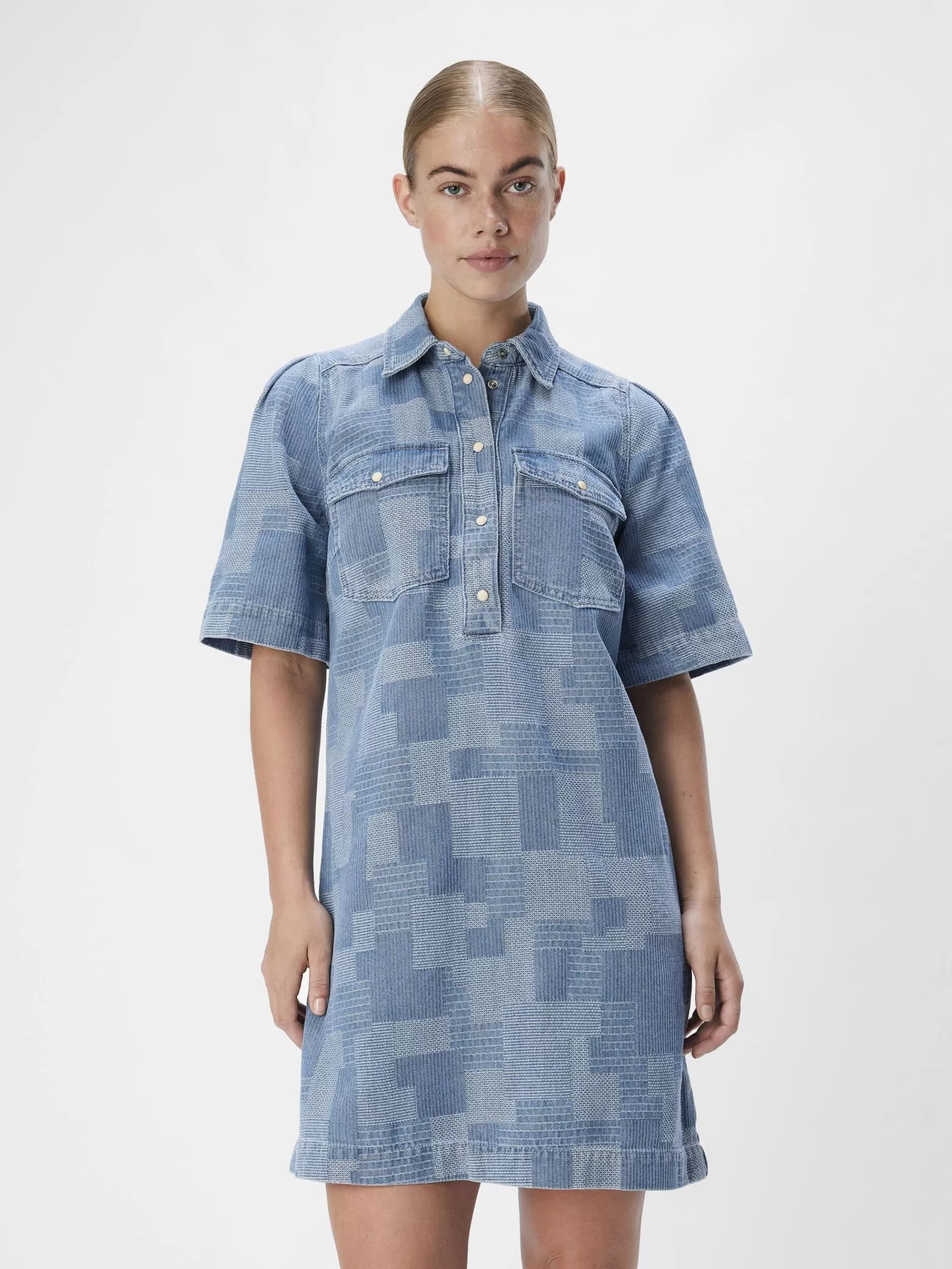 OBJECT DENIM SKJORTEKJOLE