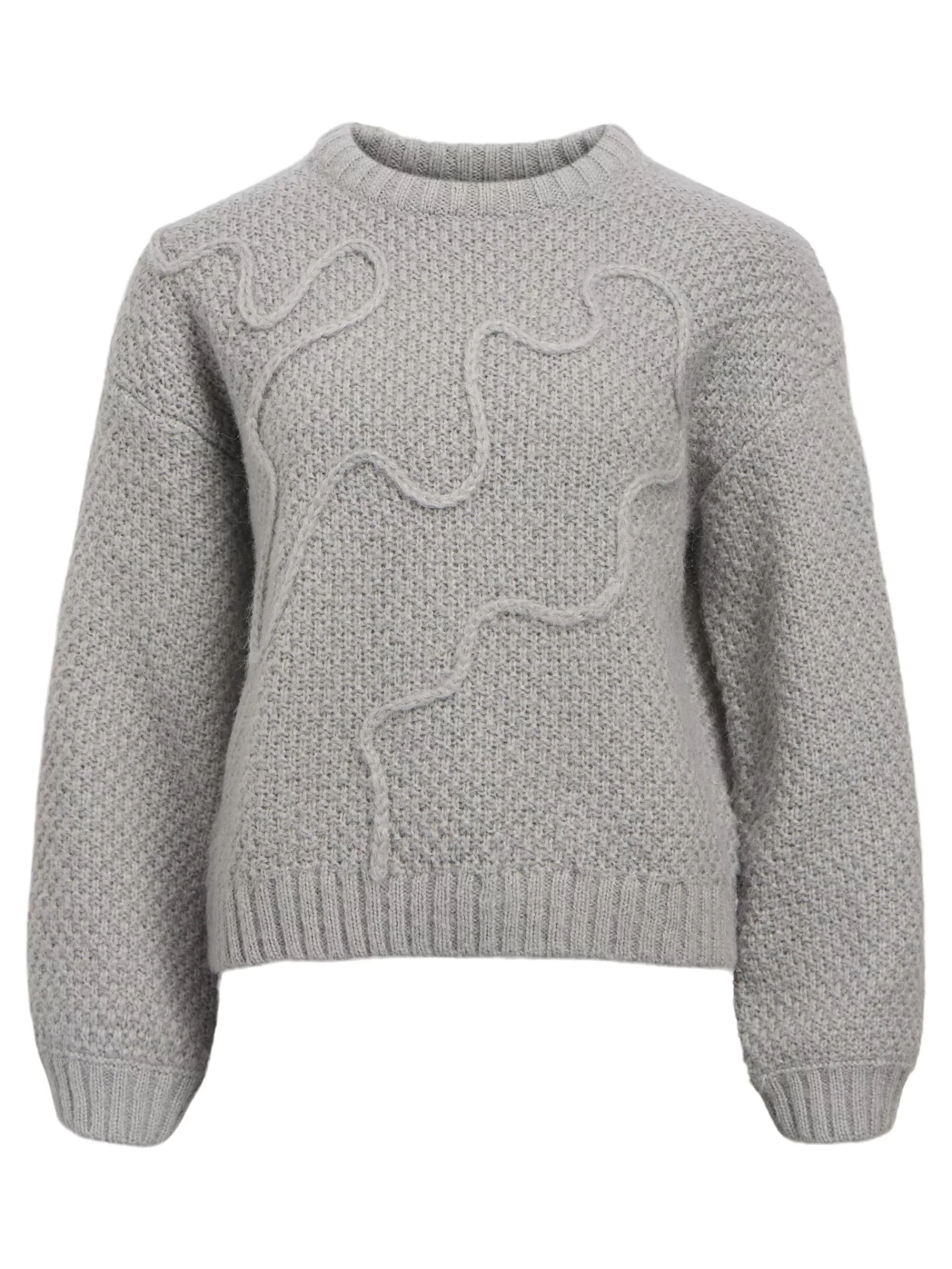 OBJECT DETALJERT STRIKKET PULLOVER
