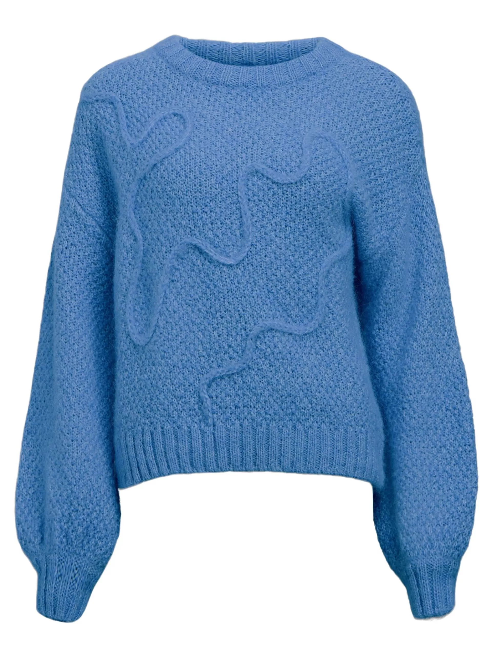OBJECT DETALJERT STRIKKET PULLOVER