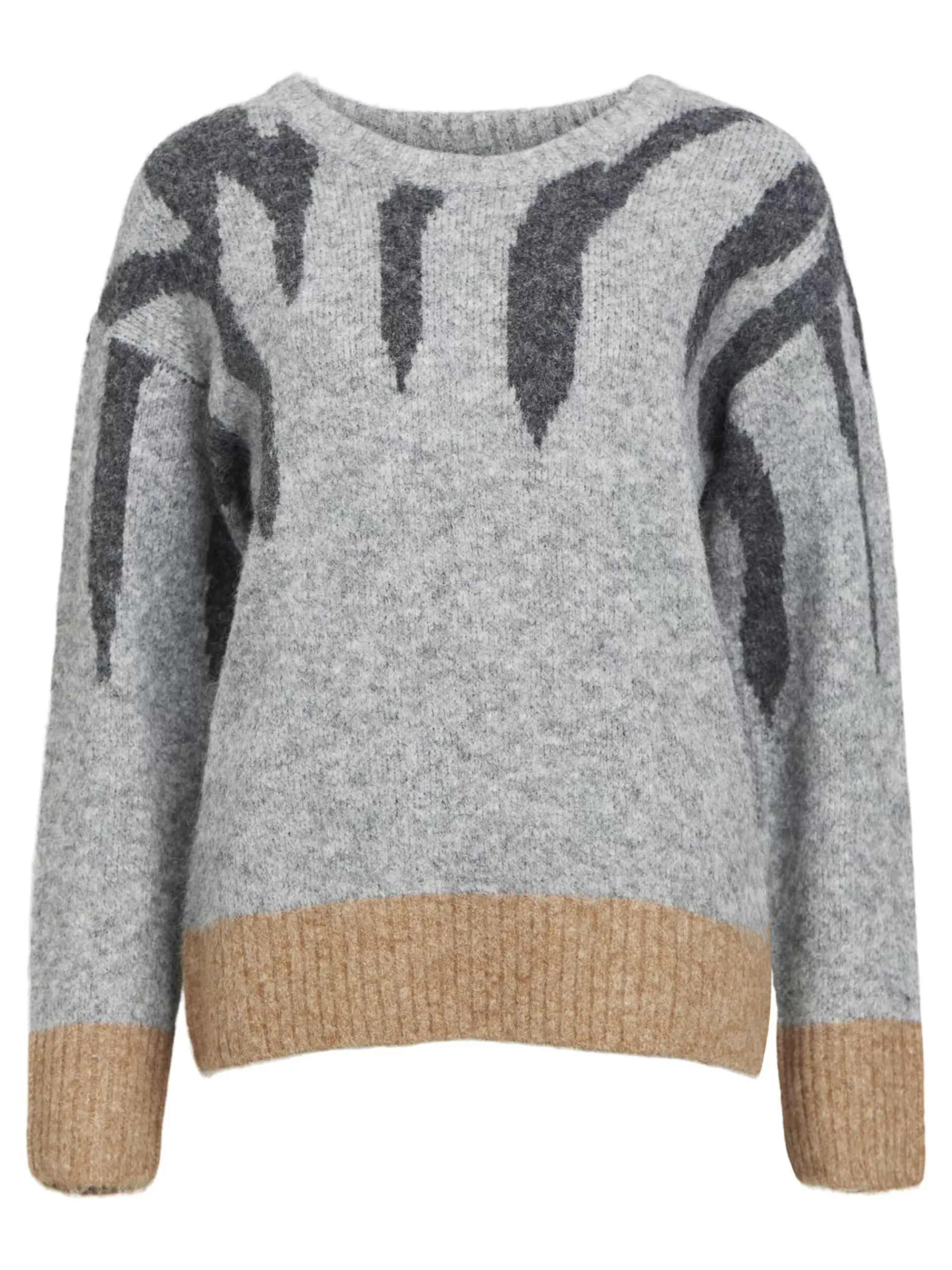 OBJECT DETALJERT STRIKKET PULLOVER