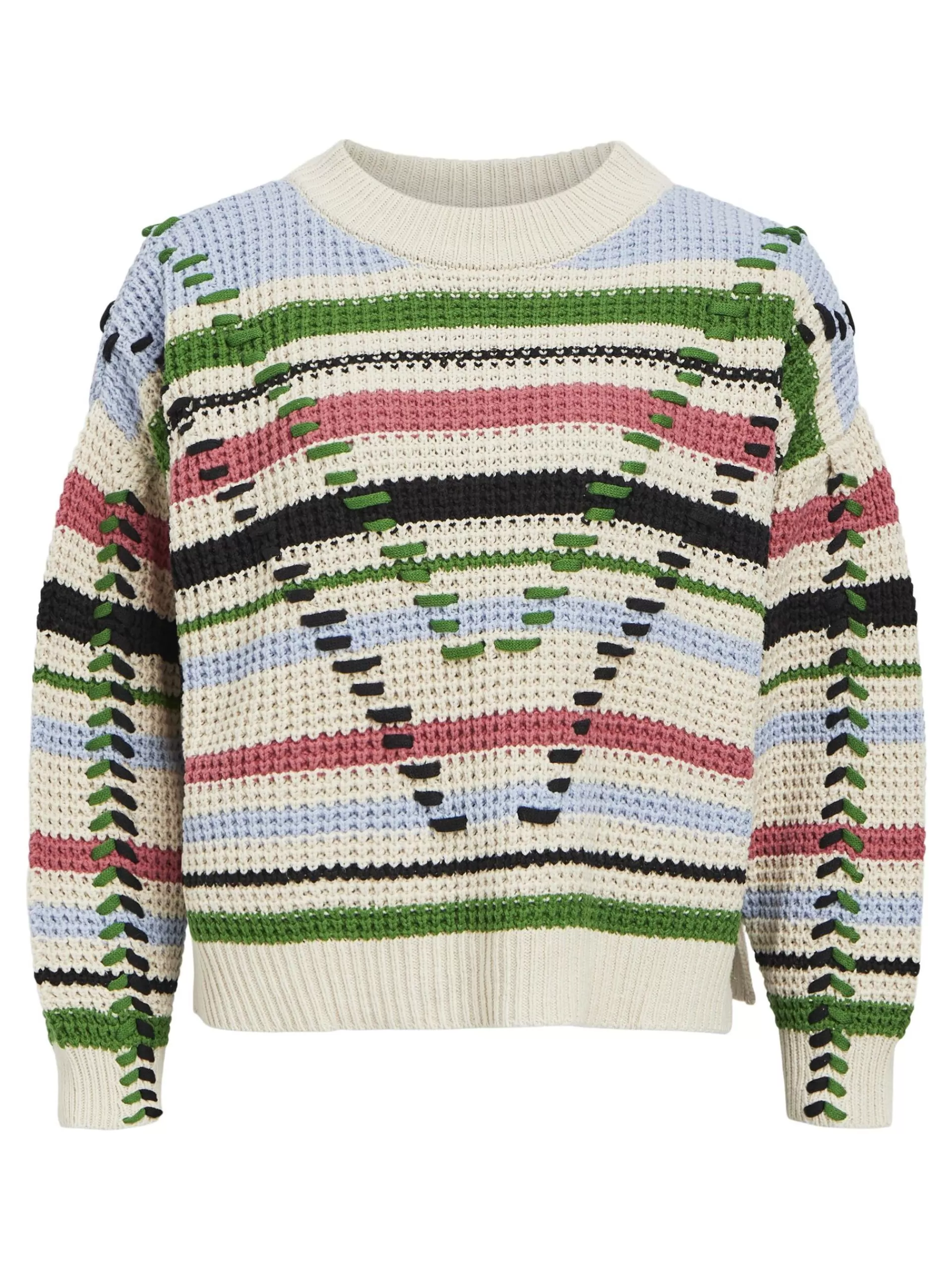 OBJECT DETALJERT STRIKKET PULLOVER