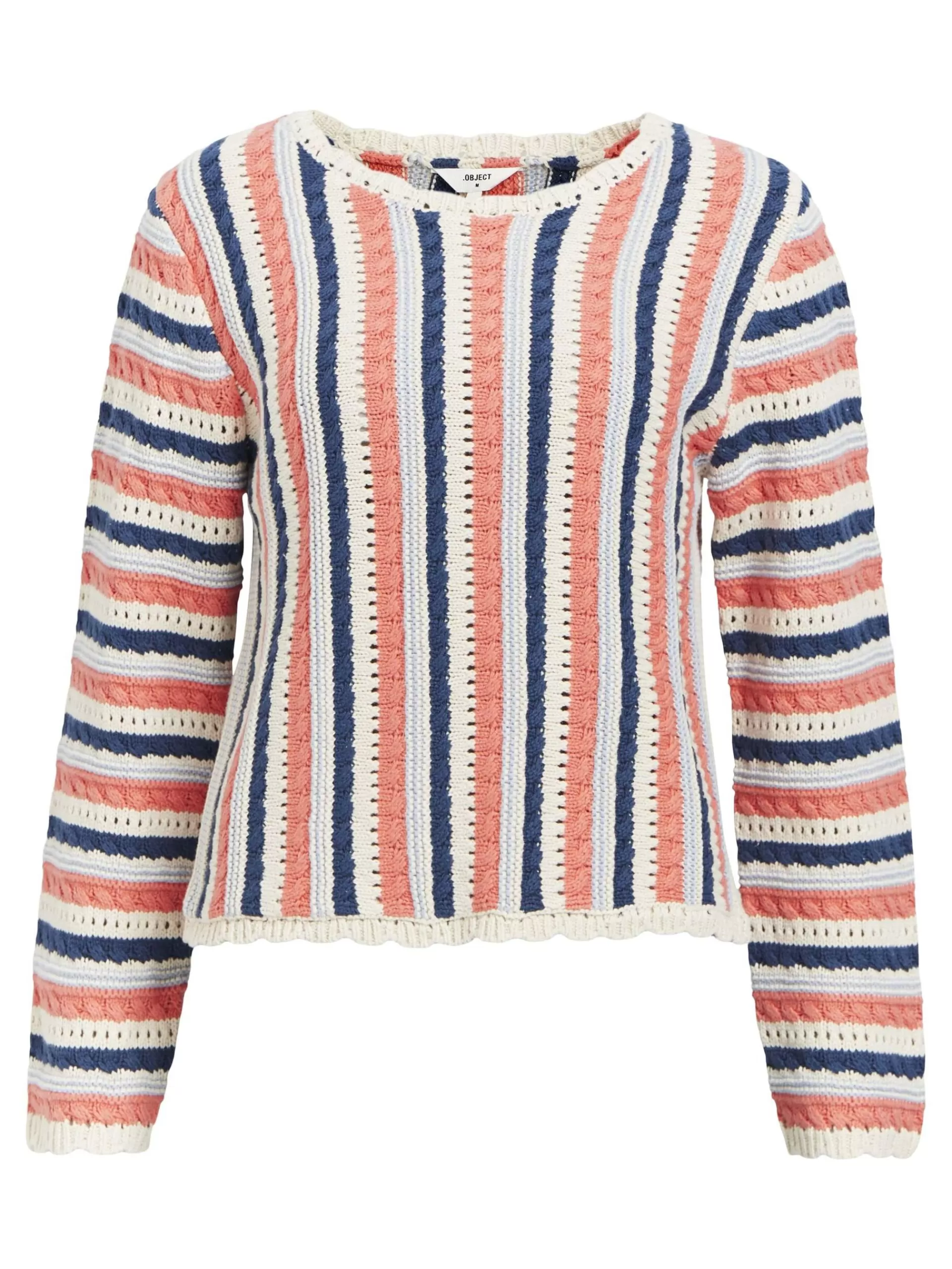 OBJECT DETALJERT STRIKKET PULLOVER