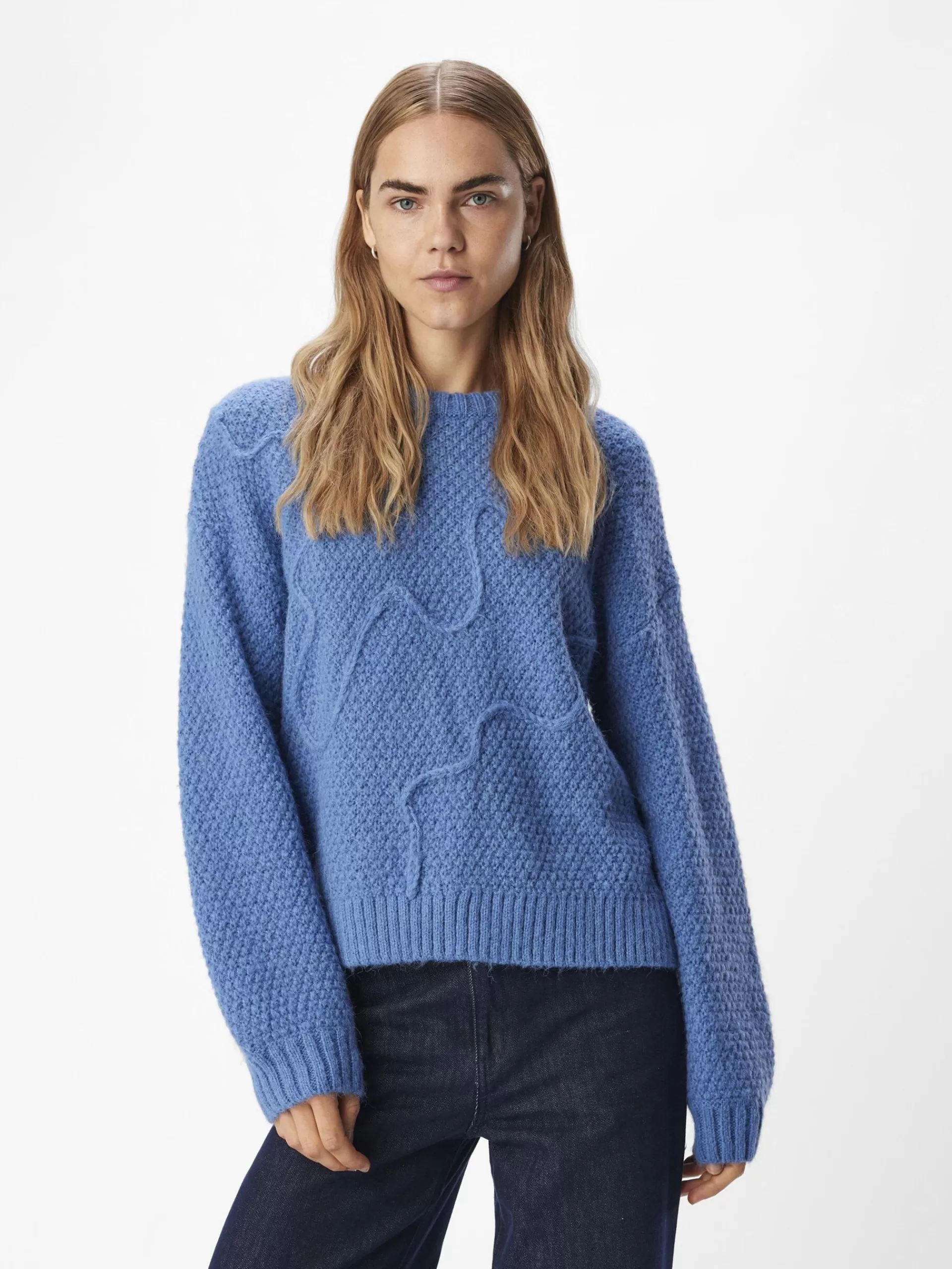 OBJECT DETALJERT STRIKKET PULLOVER