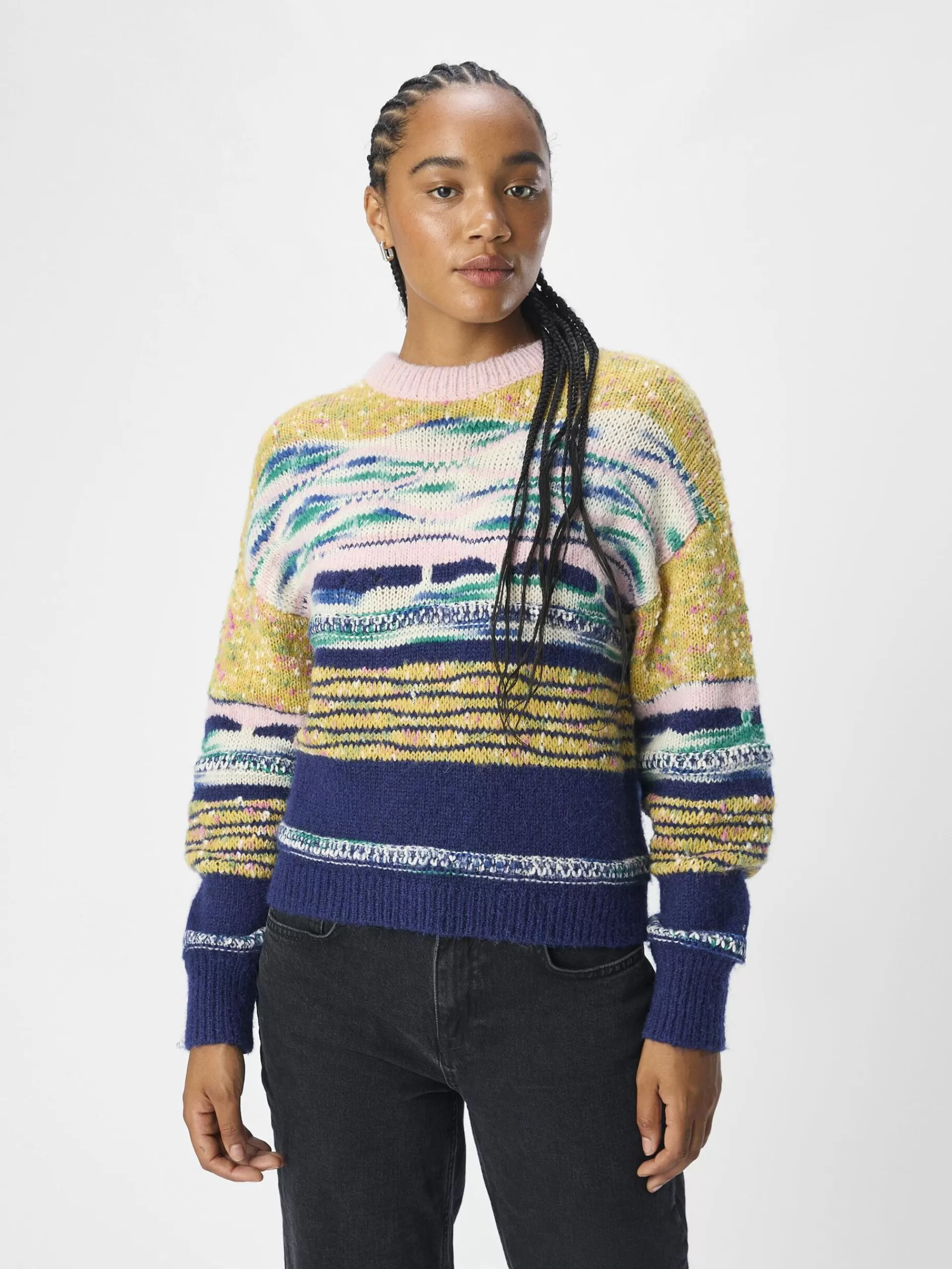 OBJECT DETALJERT STRIKKET PULLOVER