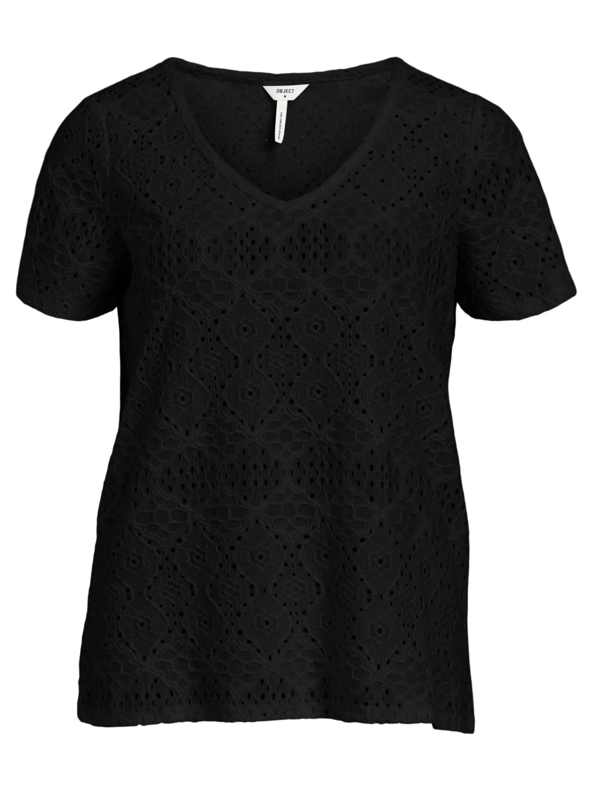 OBJECT DETALJERT V-HALS-BLUSE