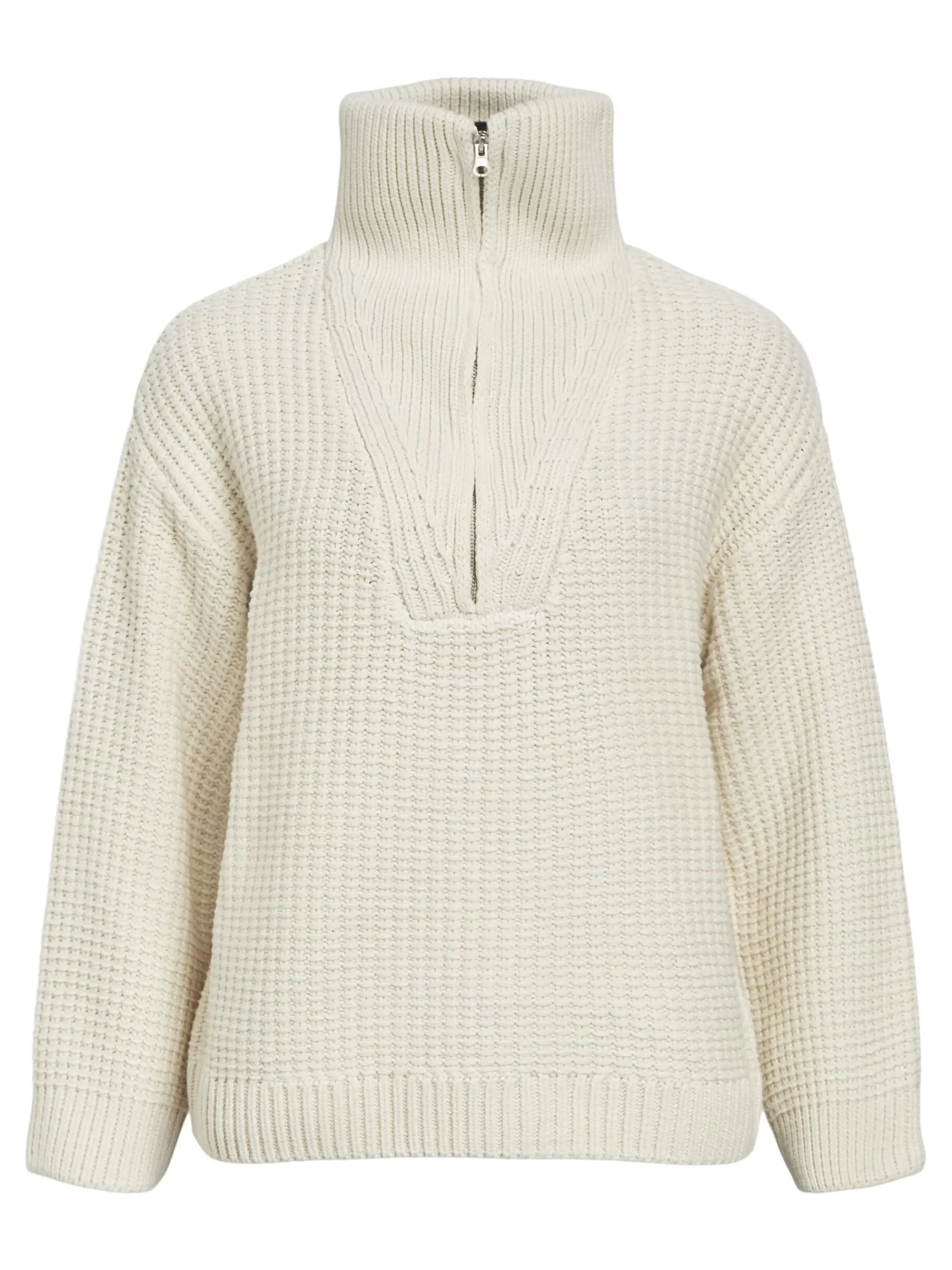 OBJECT HALV GLIDELÅS STRIKKET PULLOVER