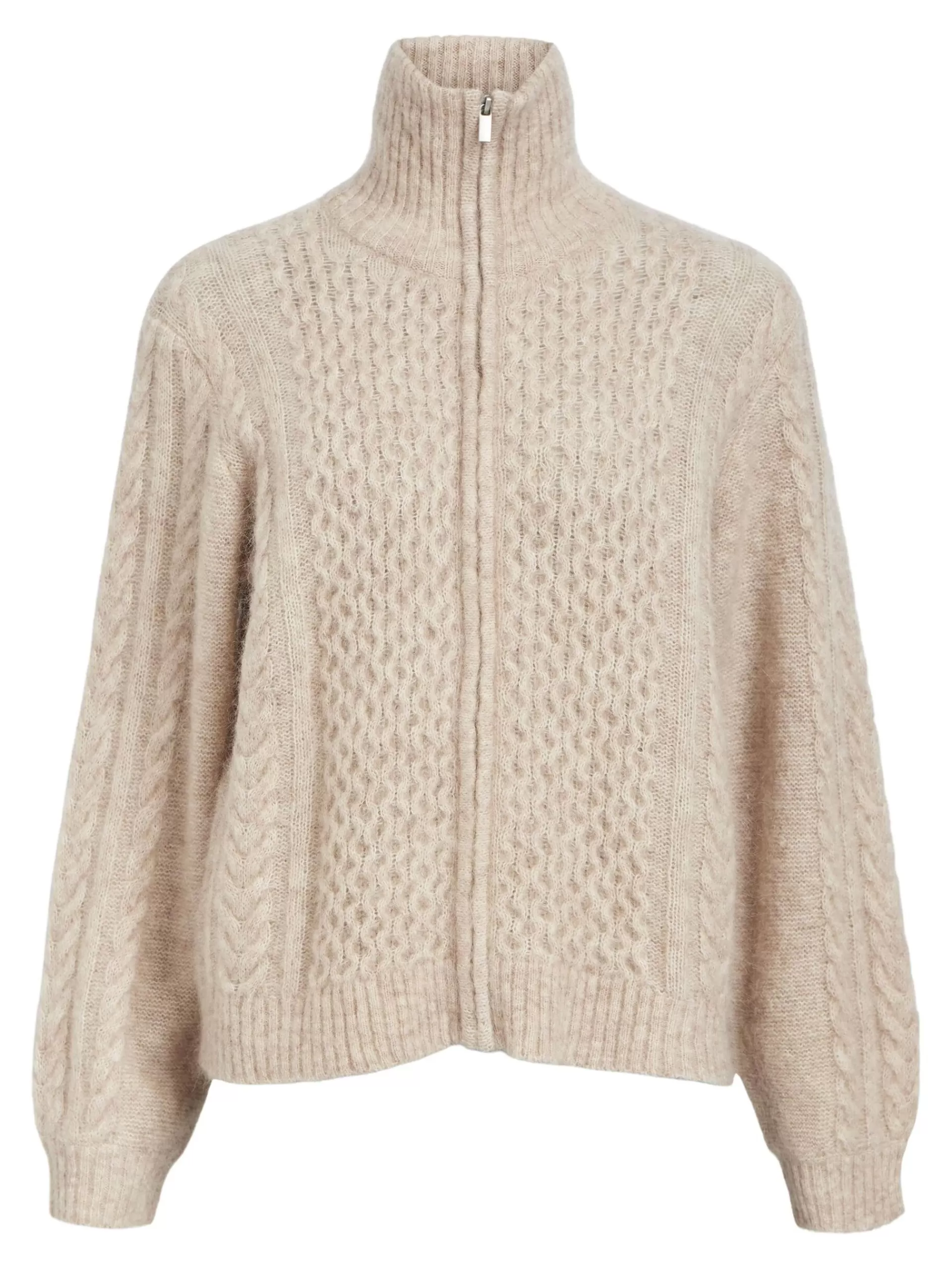 OBJECT HØY HALS STRIKKET CARDIGAN