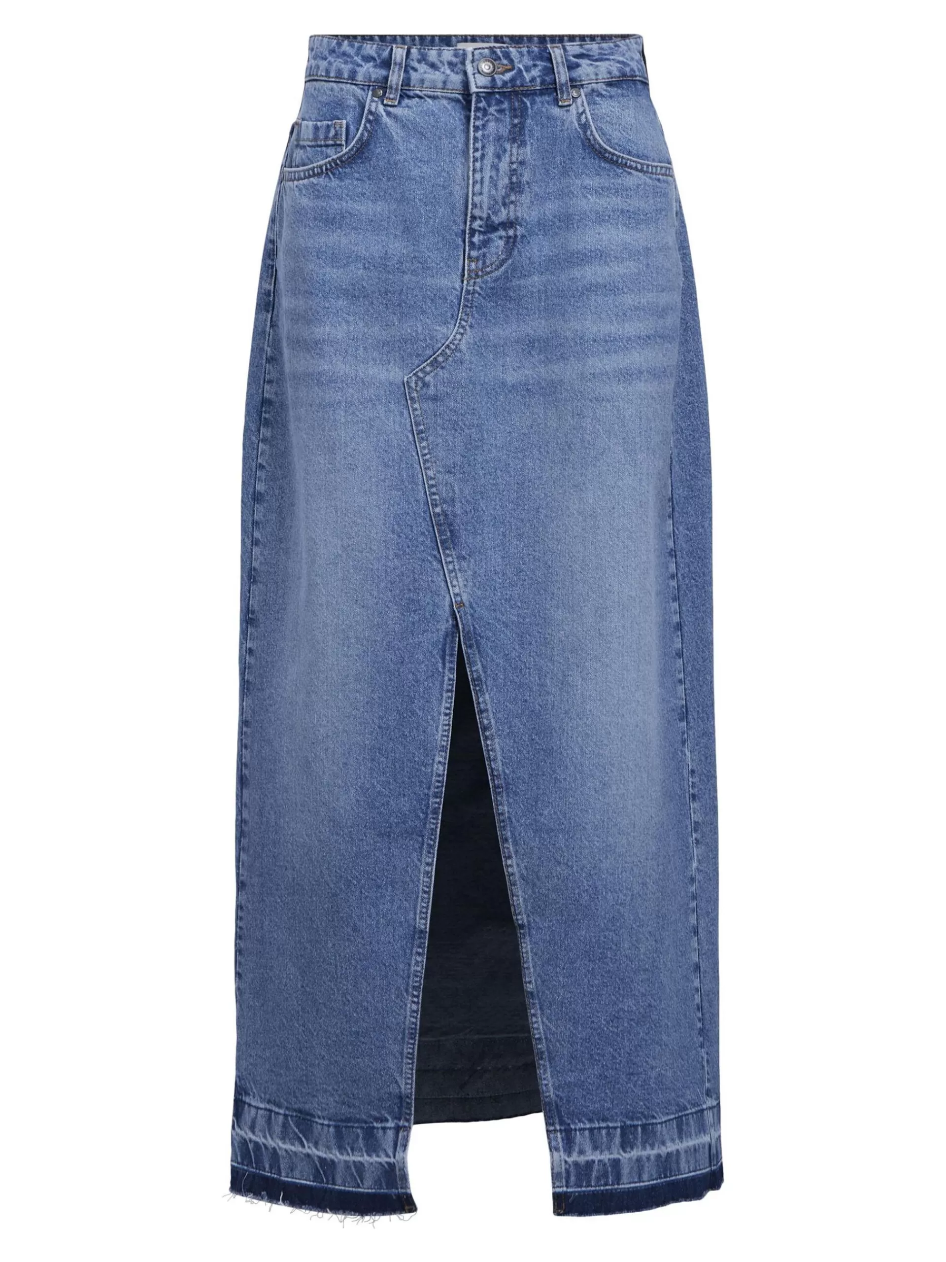 OBJECT HØY MIDJE DENIMSKJØRT