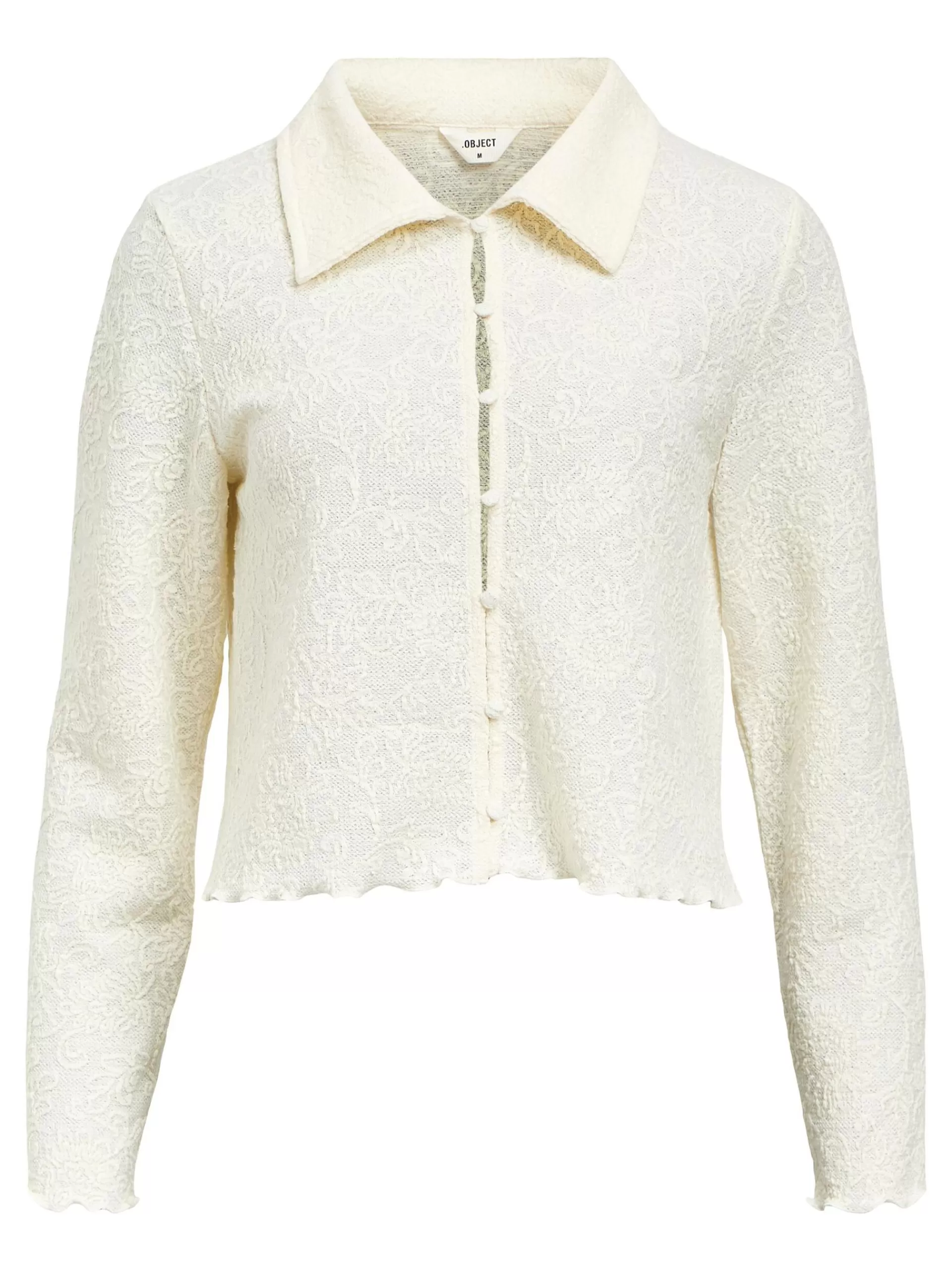 OBJECT JACQUARD SKJORTE