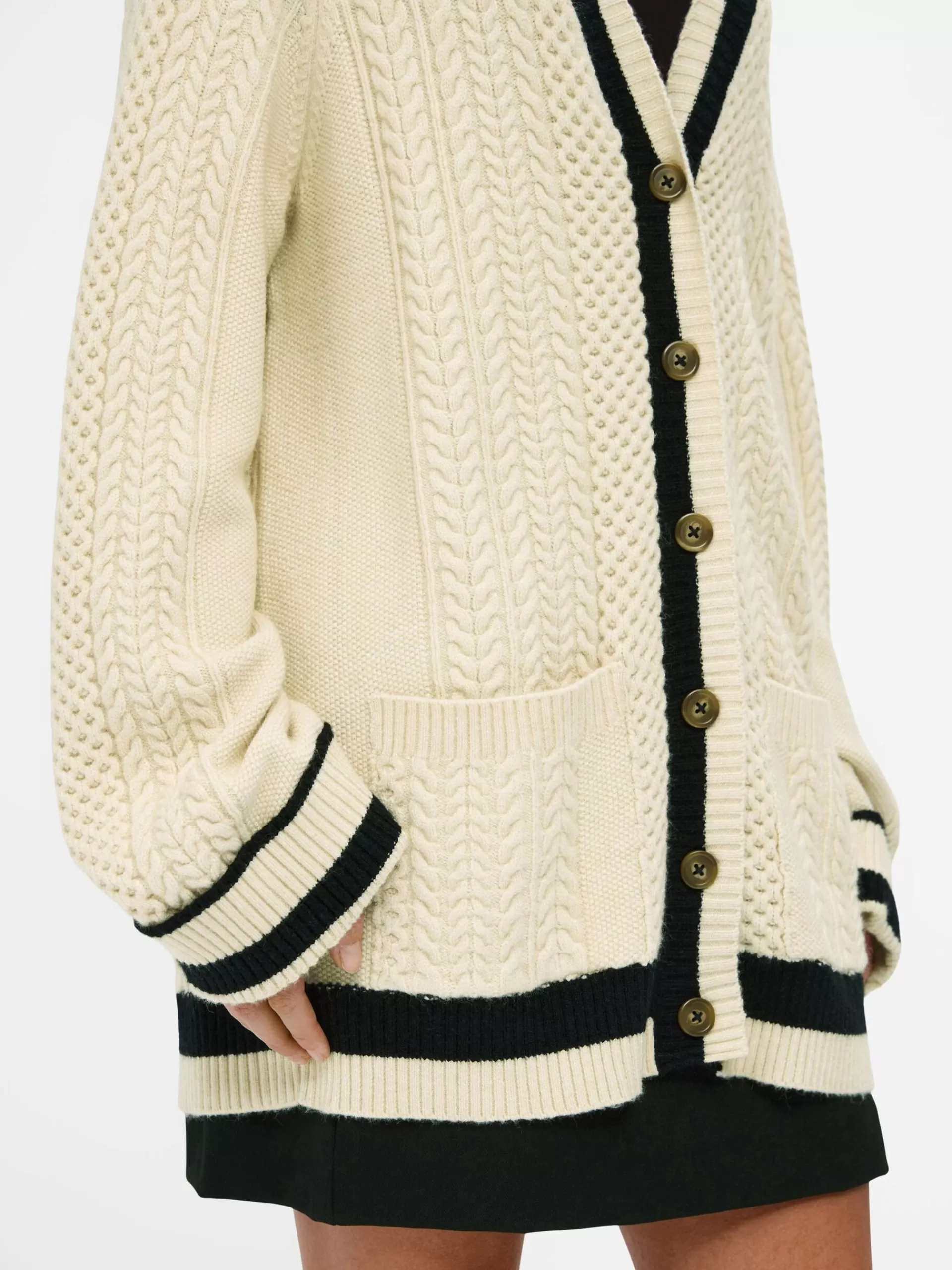 OBJECT KABELSTRIKK CARDIGAN