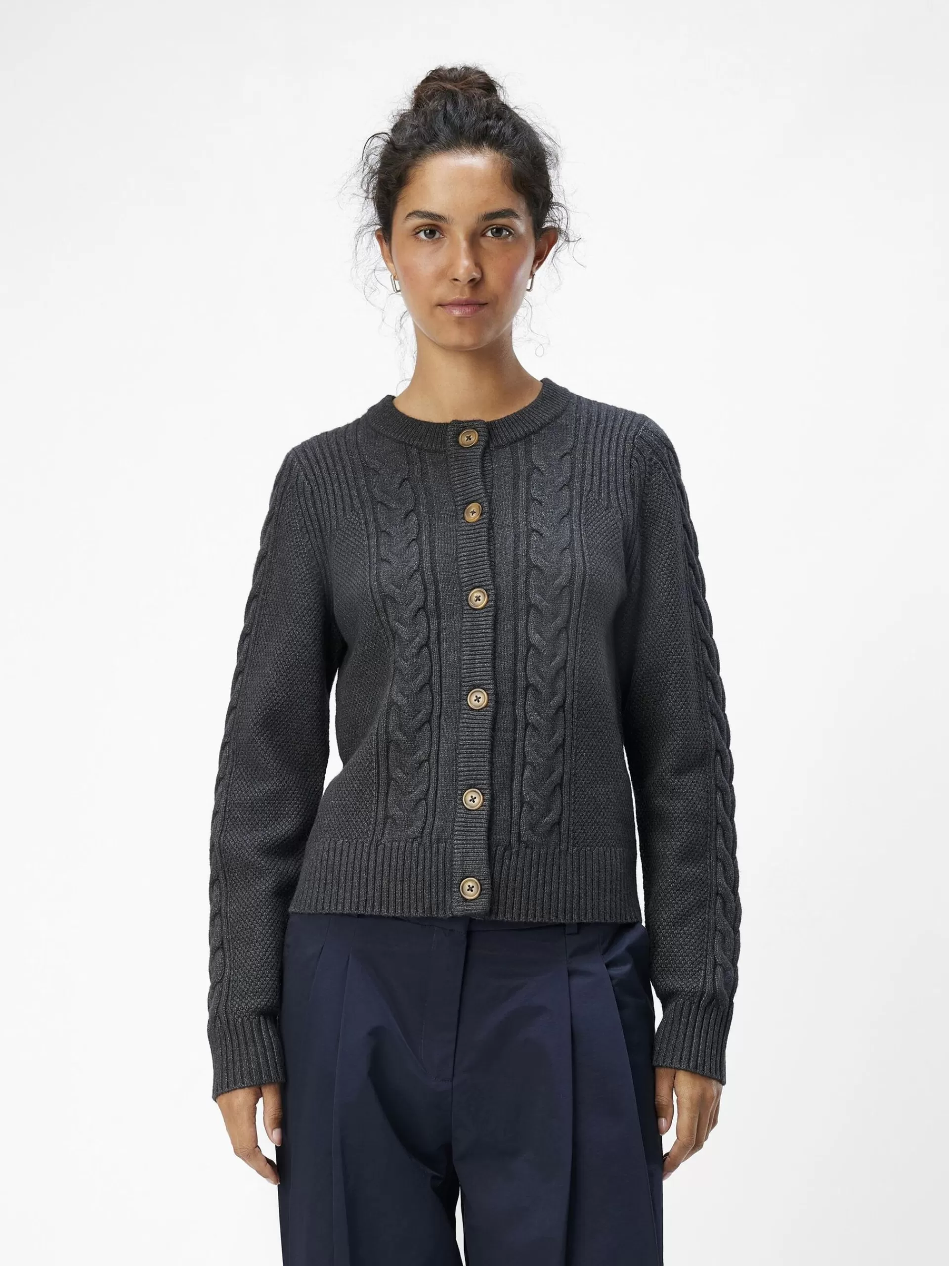 OBJECT KABELSTRIKK CARDIGAN