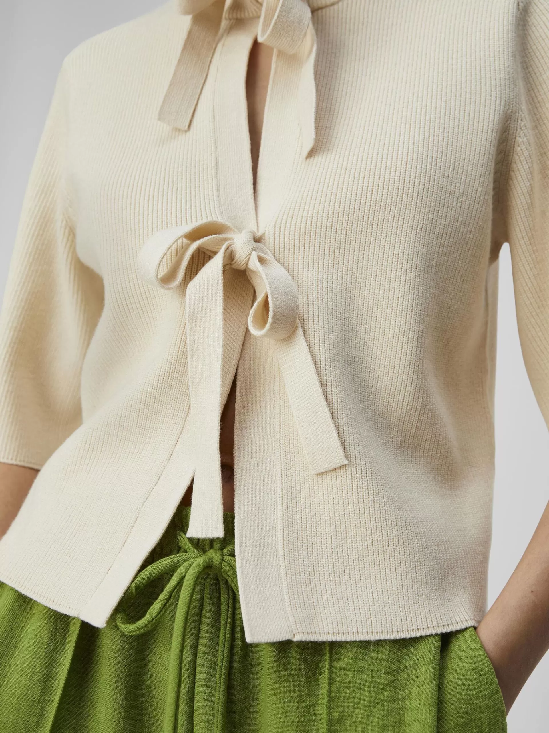 OBJECT KORTERMET STRIKKET CARDIGAN