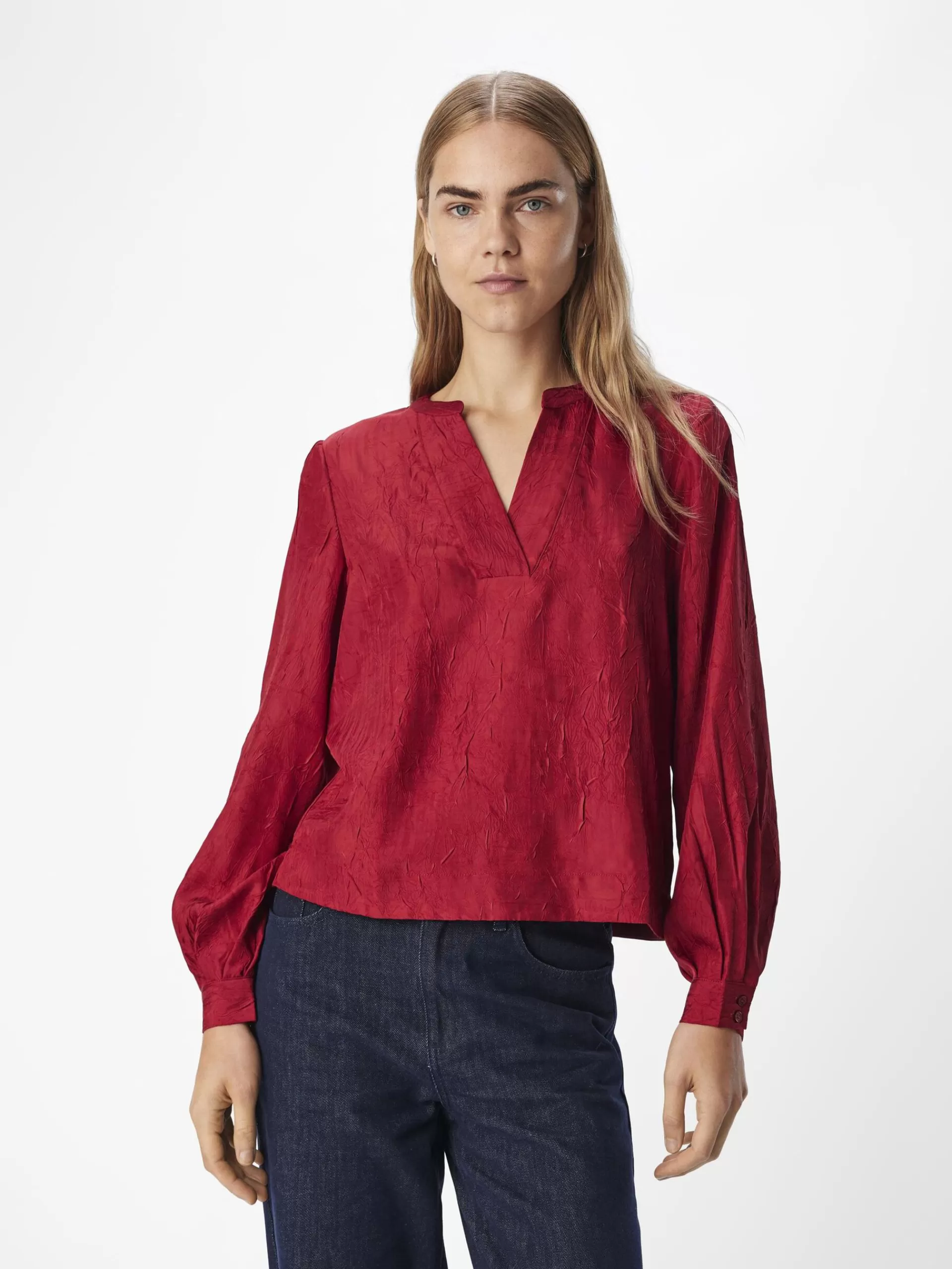 OBJECT KREPPET BLUSE