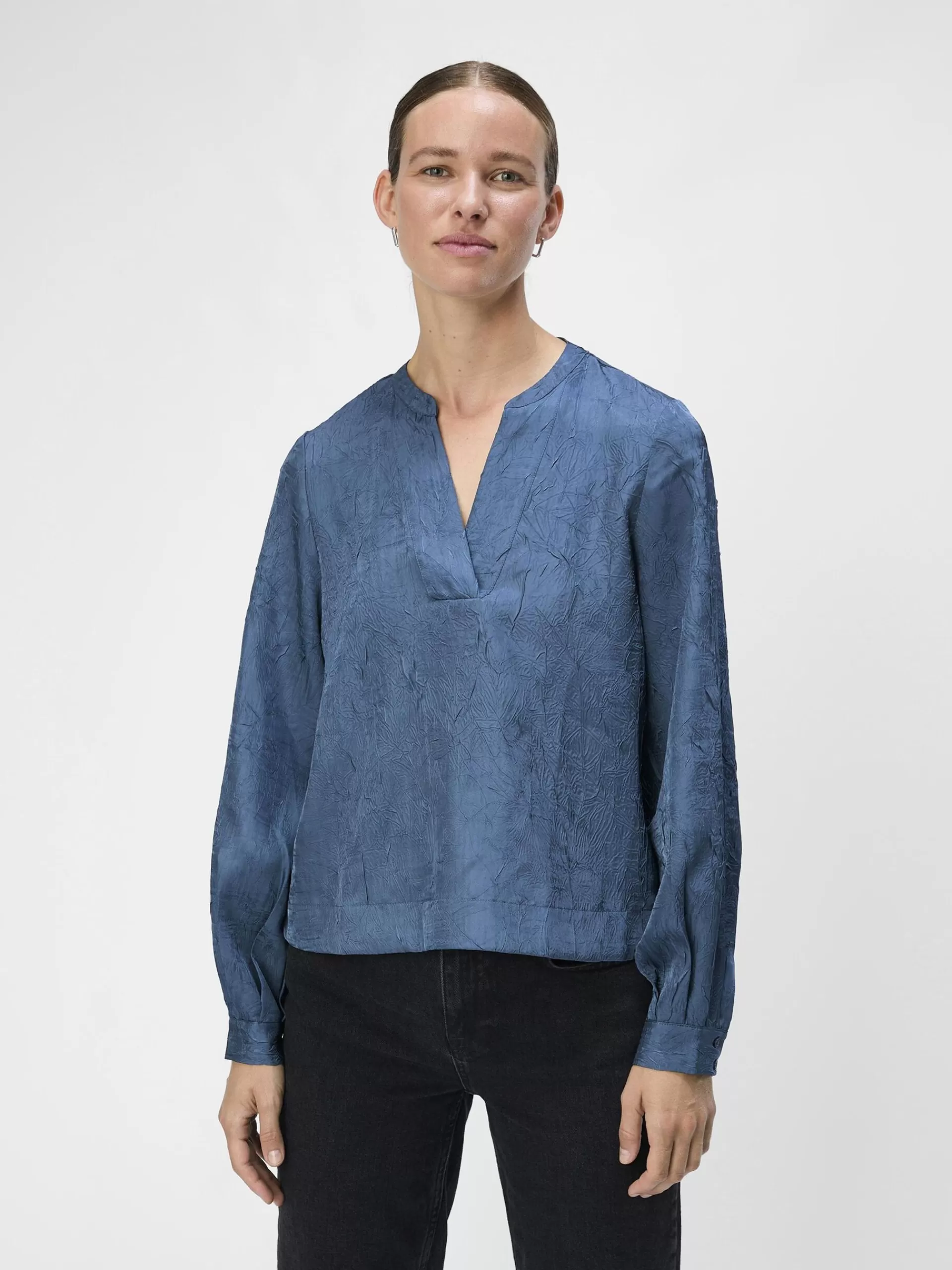 OBJECT KREPPET BLUSE