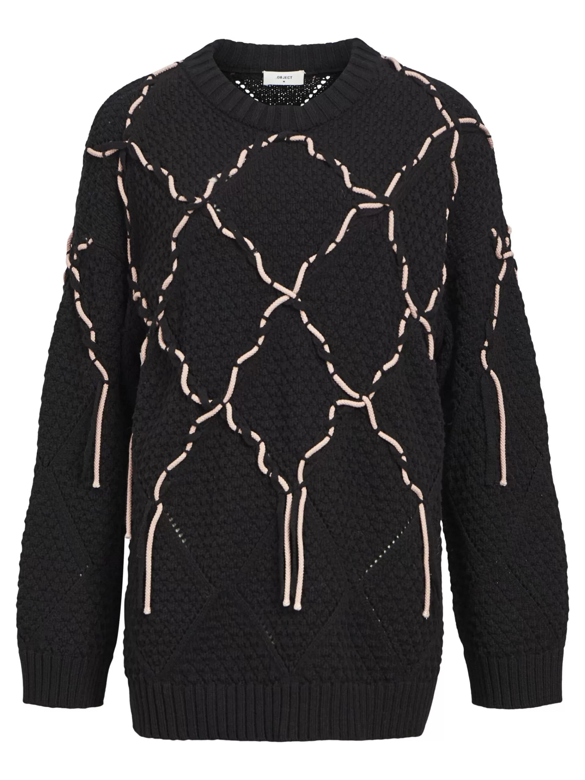 OBJECT LANG STRIKKET PULLOVER