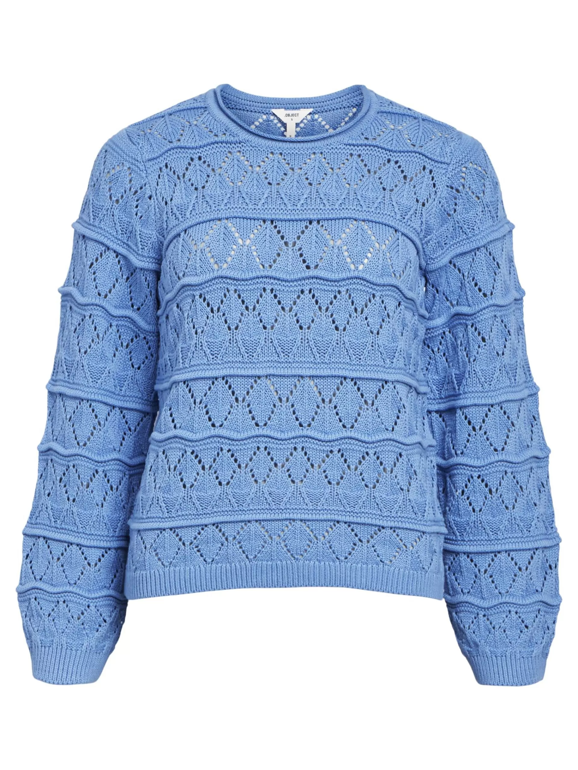OBJECT LANGERMET STRIKKET PULLOVER