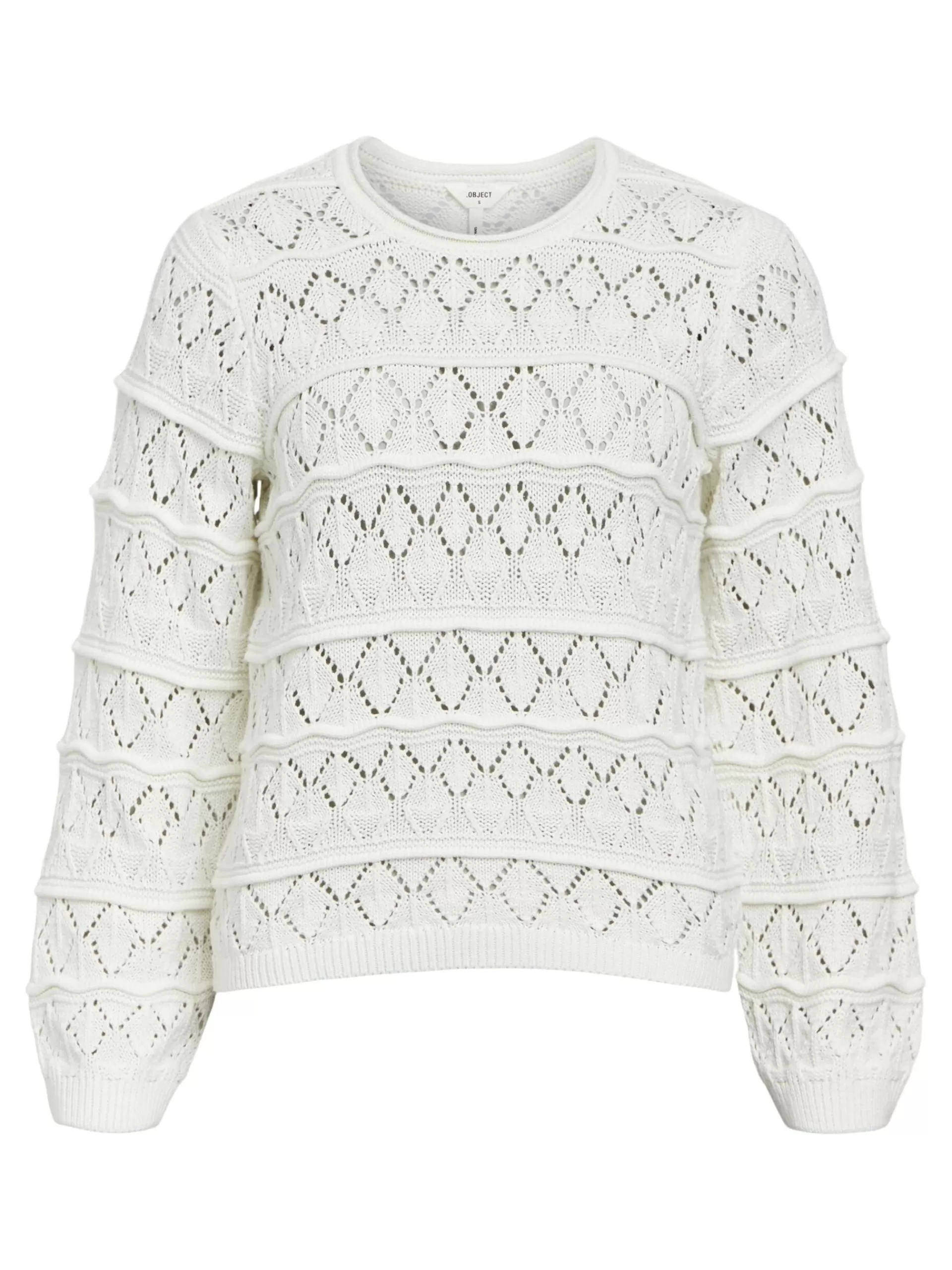 OBJECT LANGERMET STRIKKET PULLOVER
