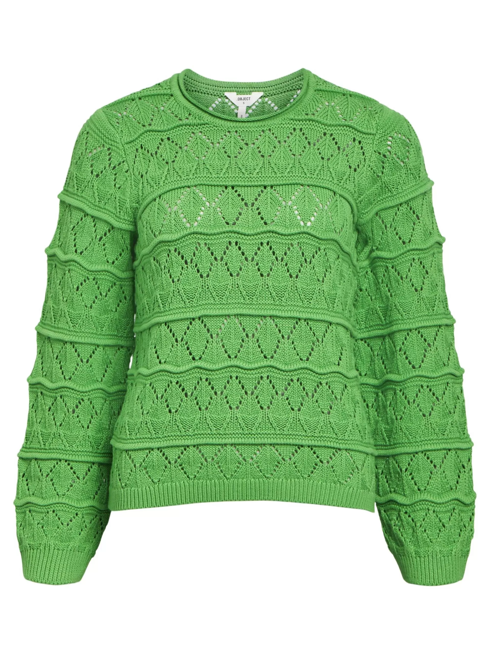 OBJECT LANGERMET STRIKKET PULLOVER