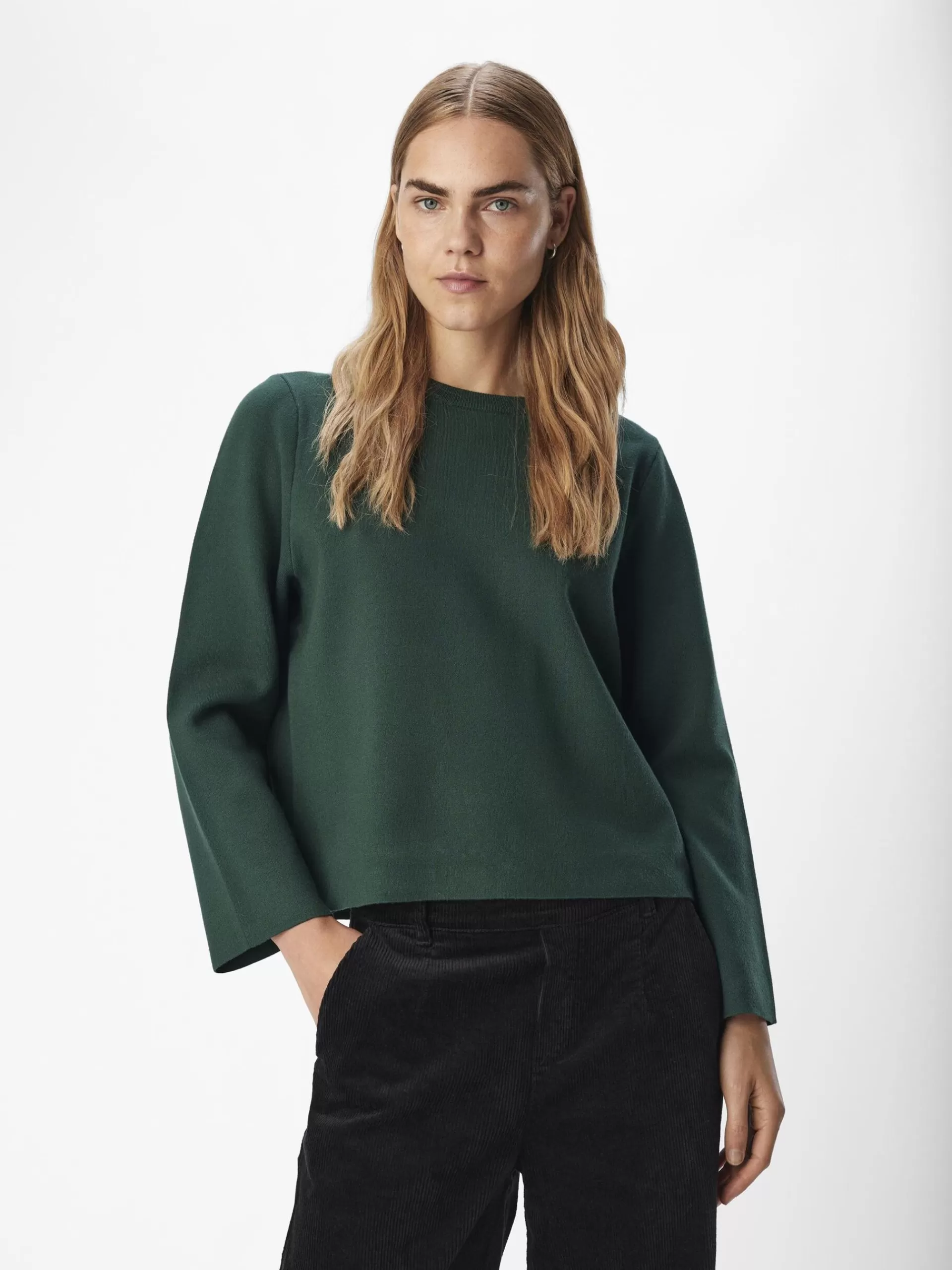 OBJECT LANGERMET STRIKKET PULLOVER