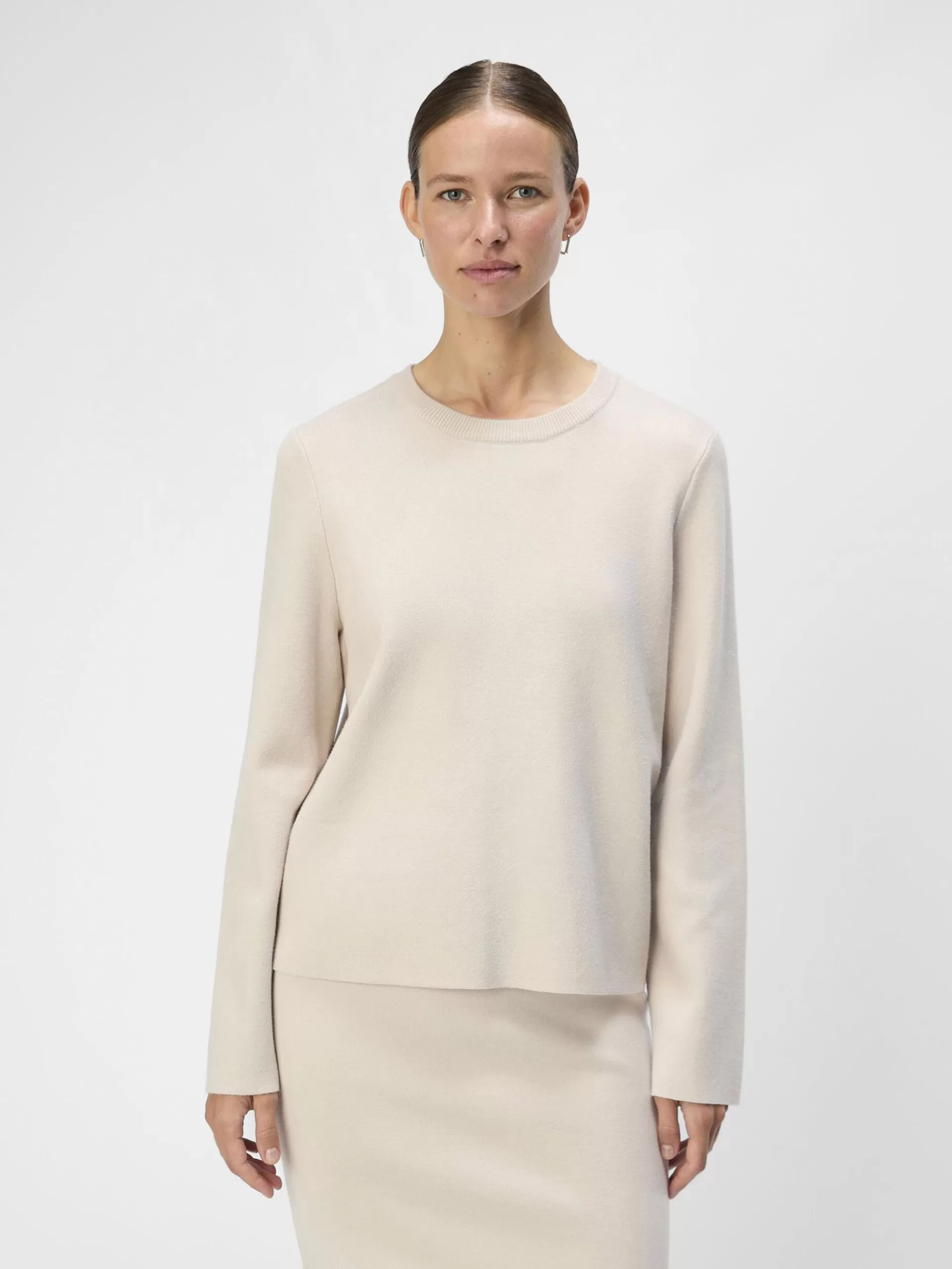 OBJECT LANGERMET STRIKKET PULLOVER