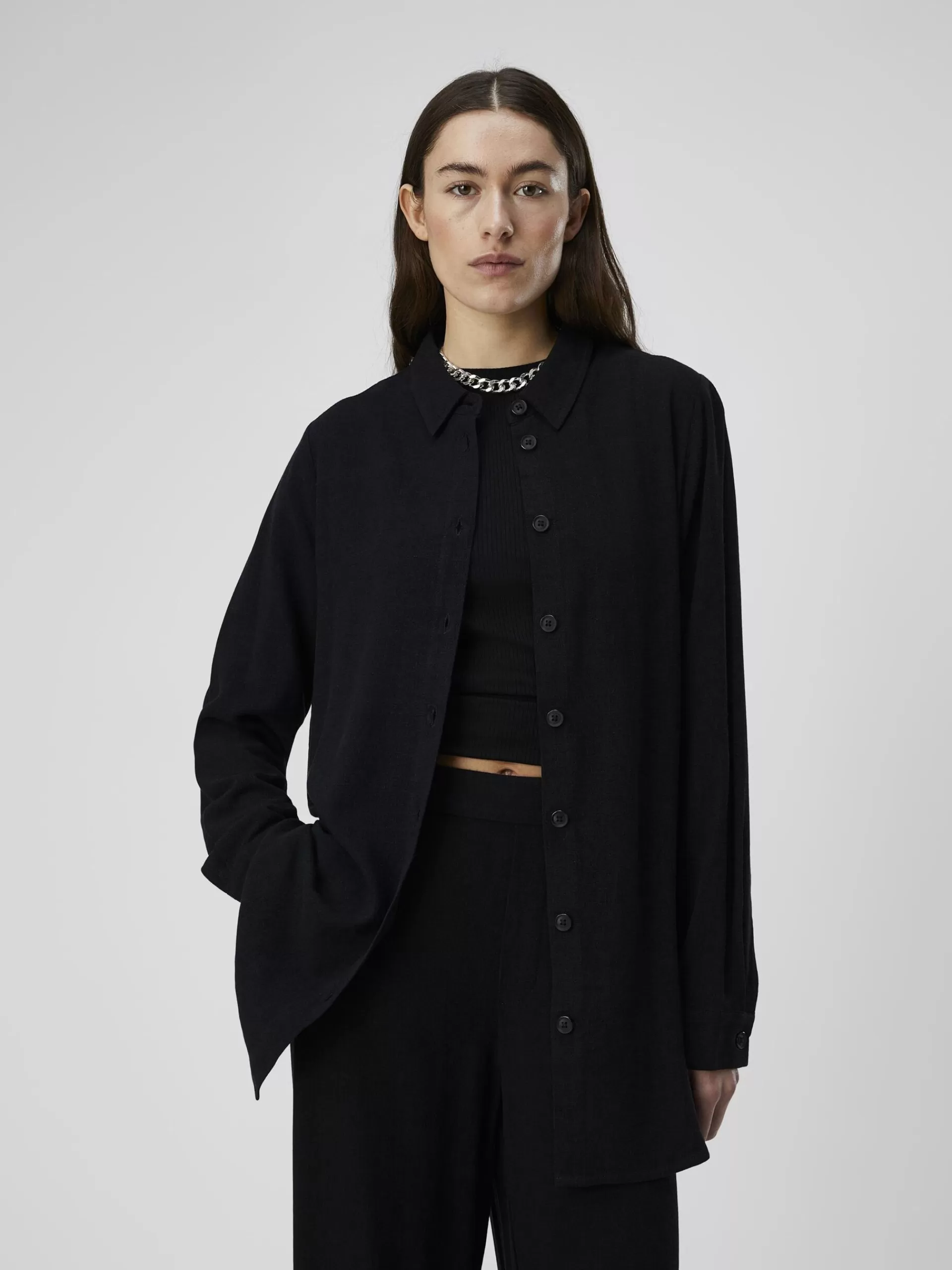 OBJECT LINBLANDING SKJORTE