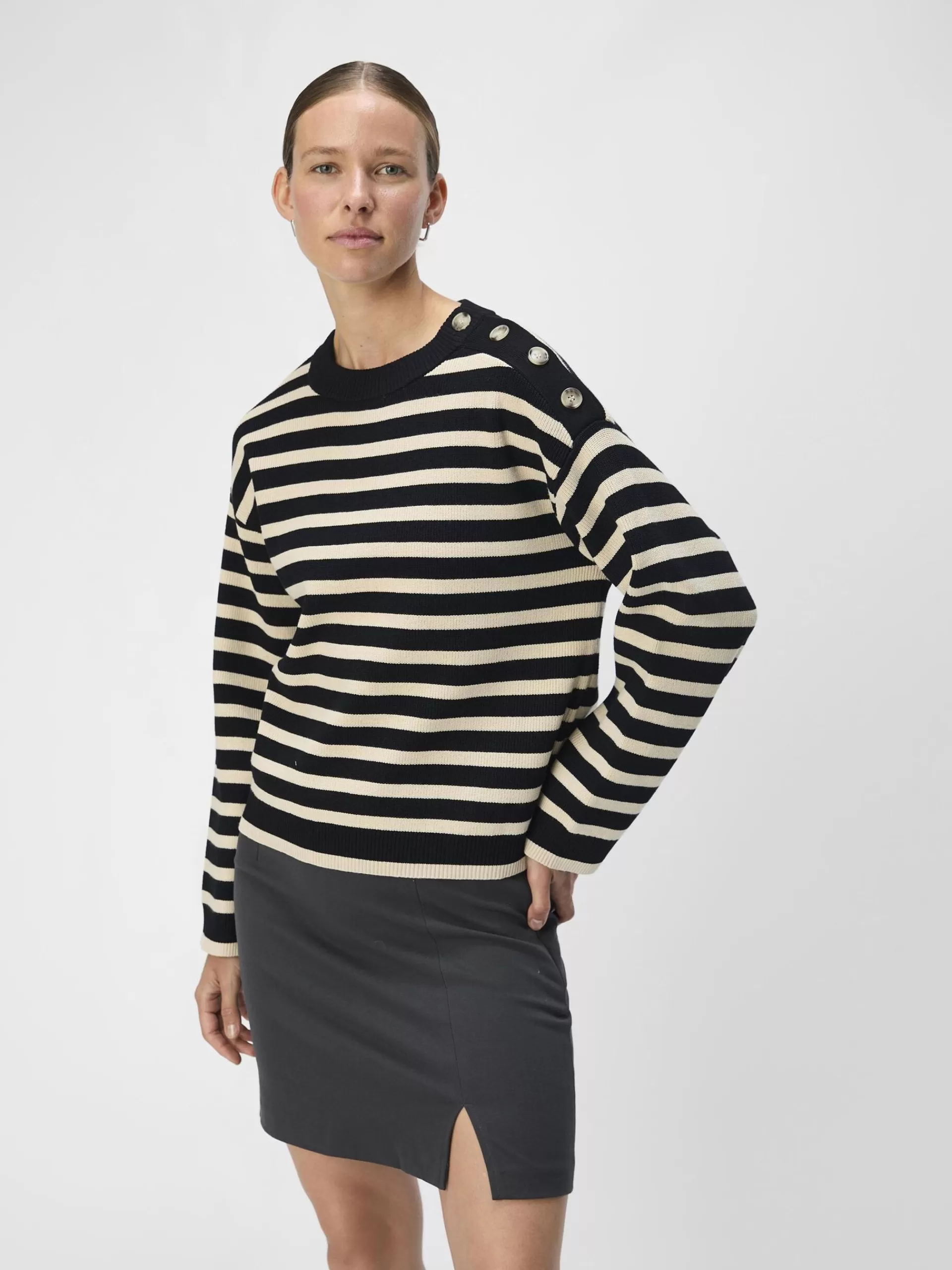 OBJECT LØS STRIKKET PULLOVER