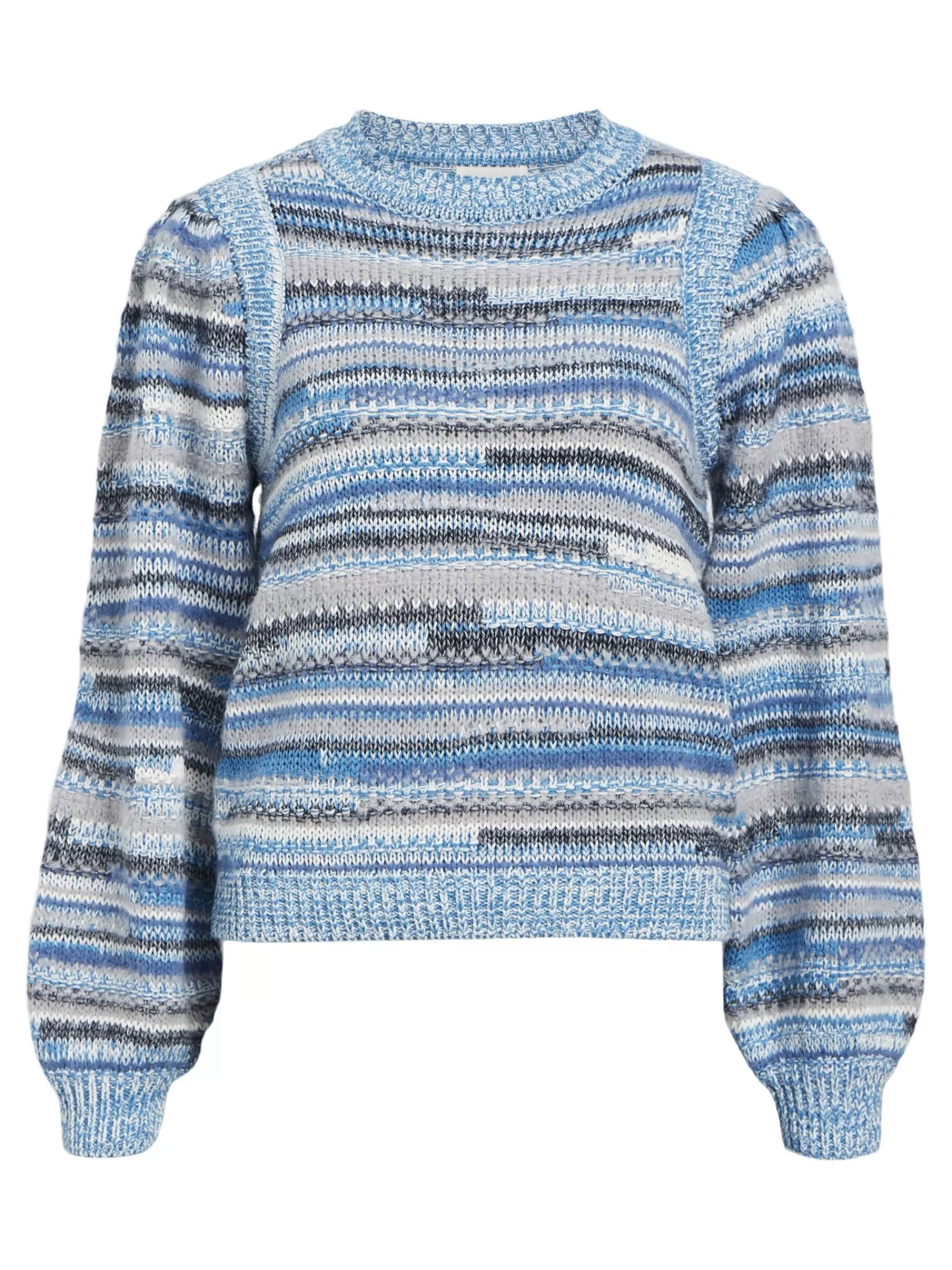 OBJECT MELERT STRIKKET PULLOVER