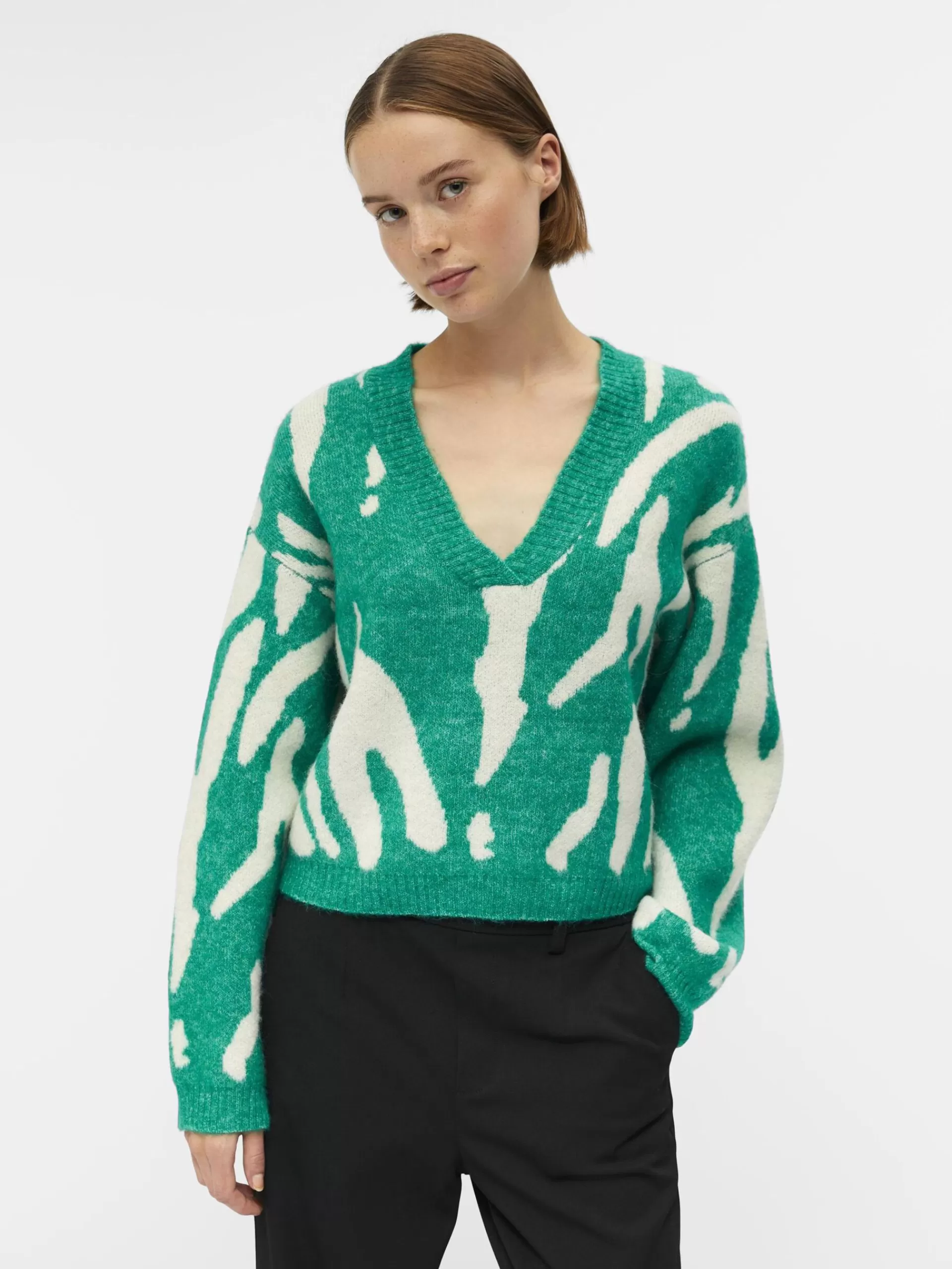 OBJECT MØNSTRET STRIKKET PULLOVER