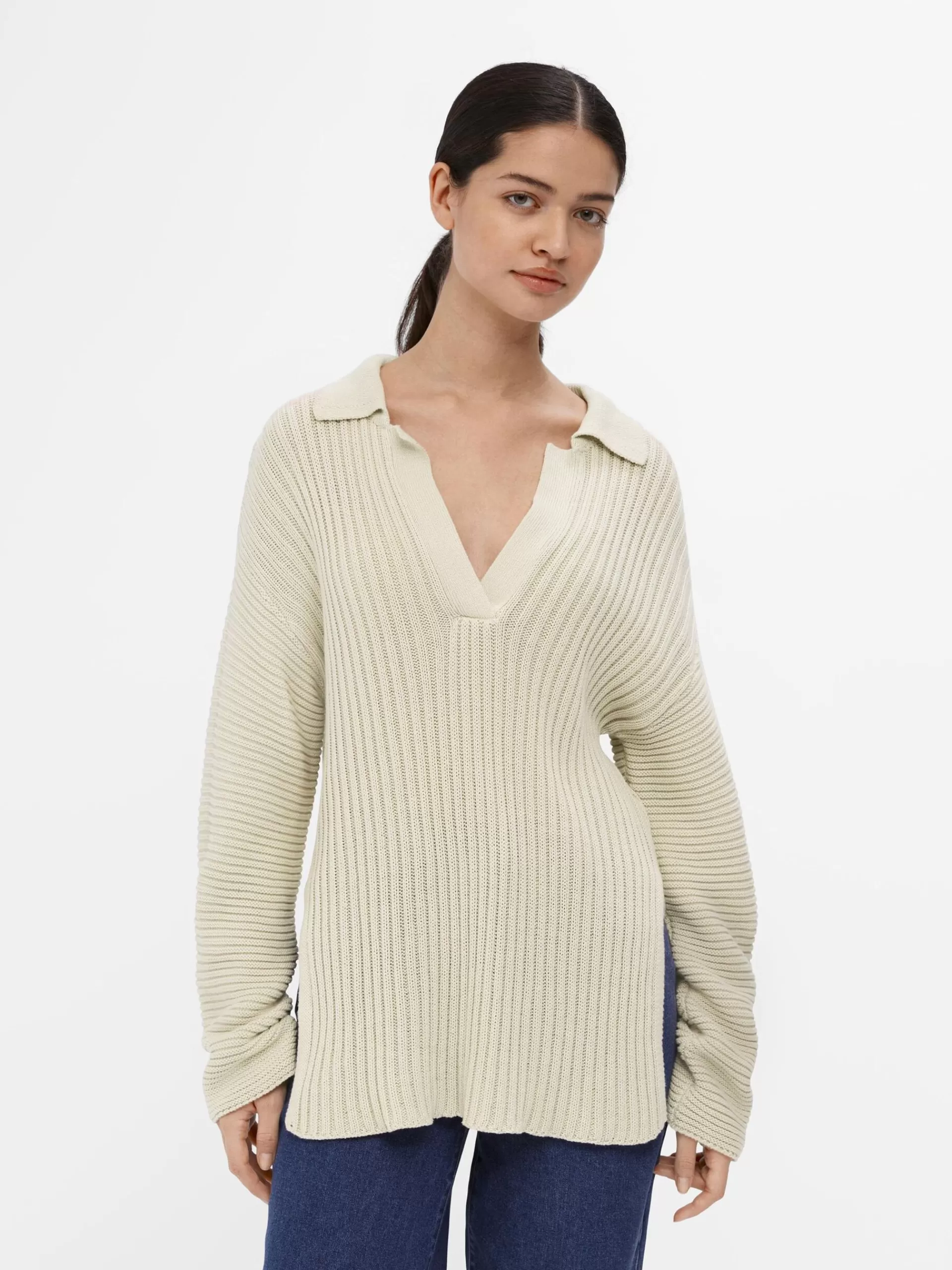 OBJECT RIBBET STRIKKET PULLOVER