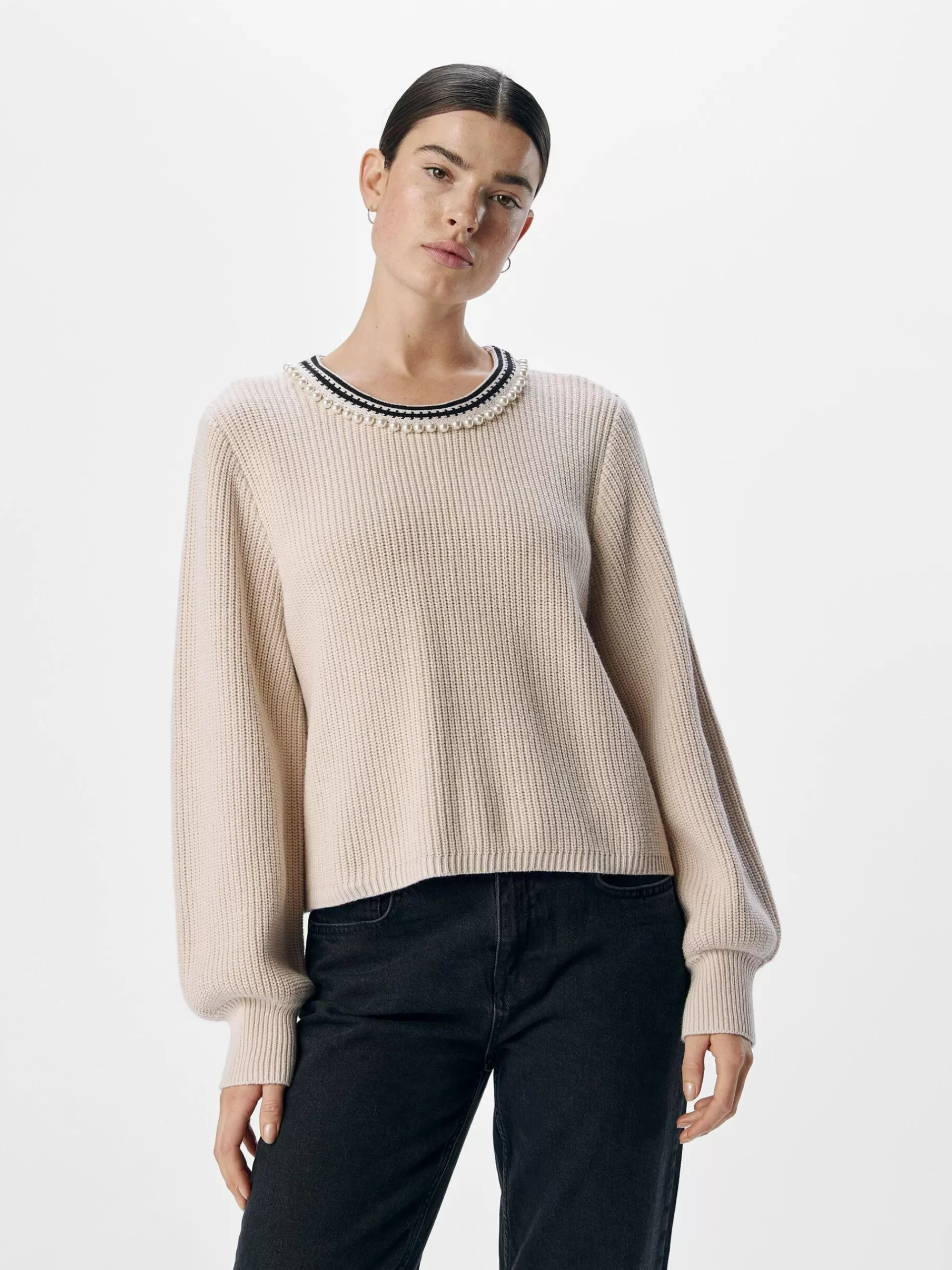 OBJECT RIBBET STRIKKET PULLOVER