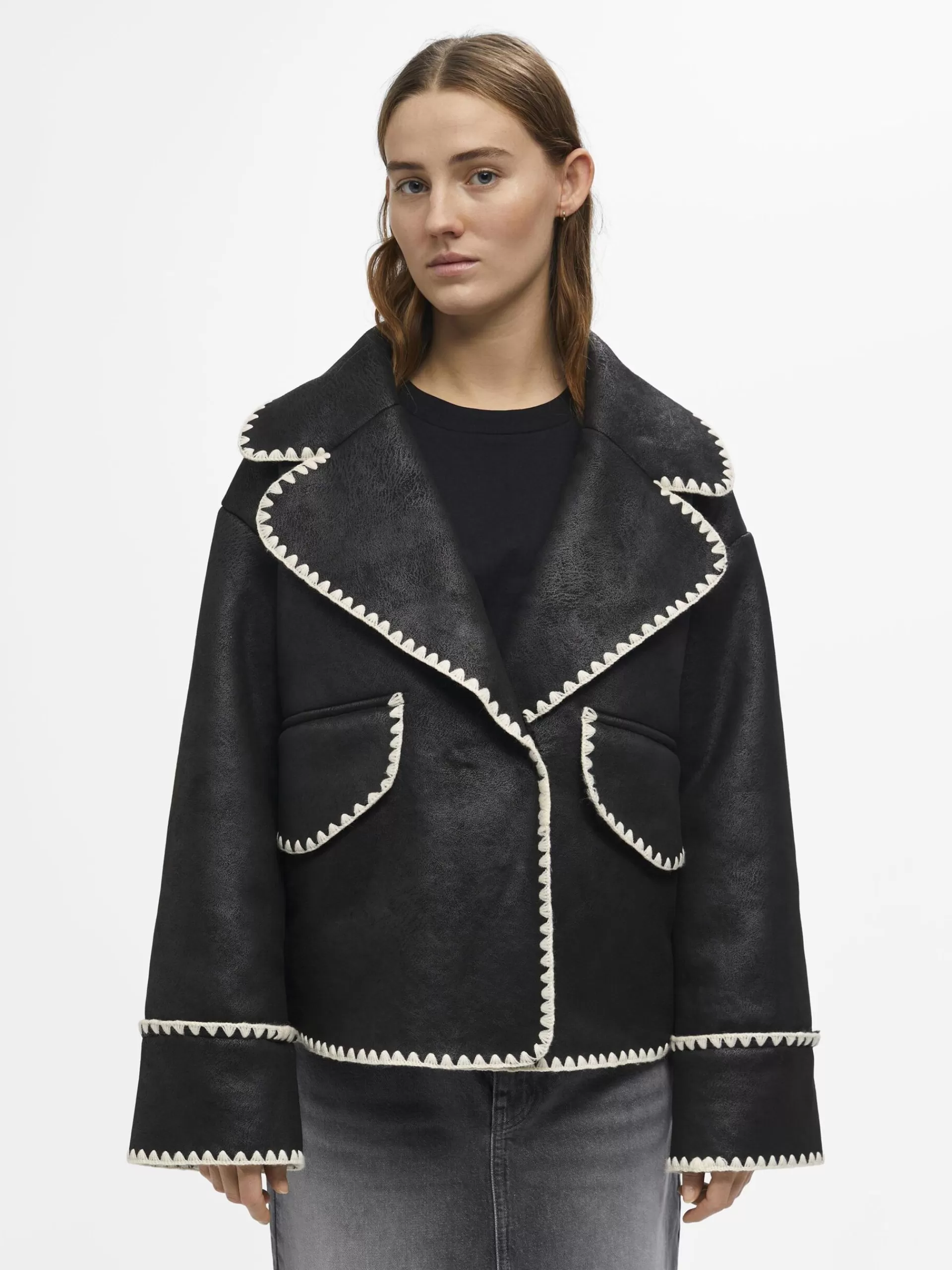 OBJECT SEMSKET SKINN-LOOK JAKKE