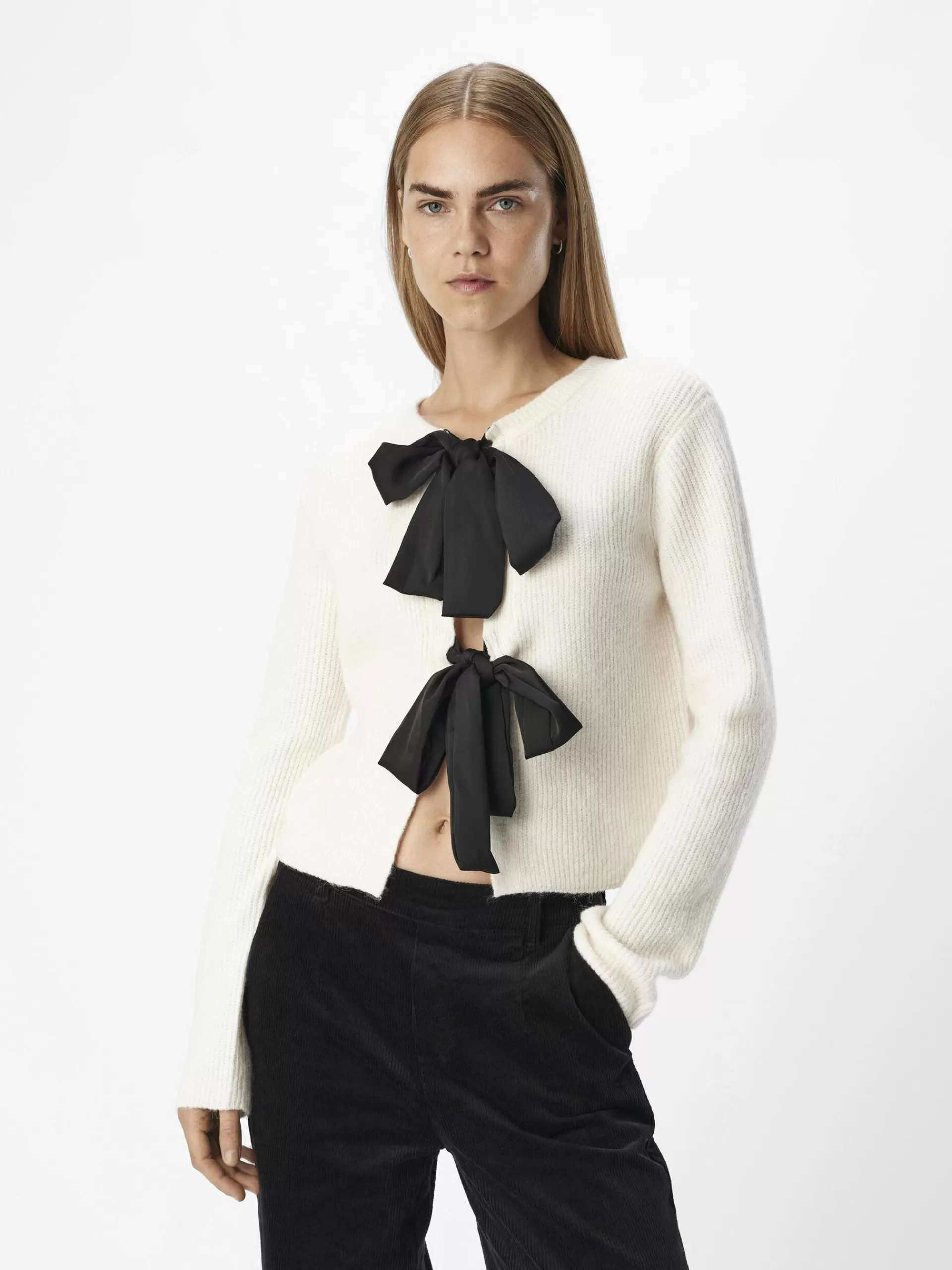 OBJECT SLØYFEDETALJ CARDIGAN