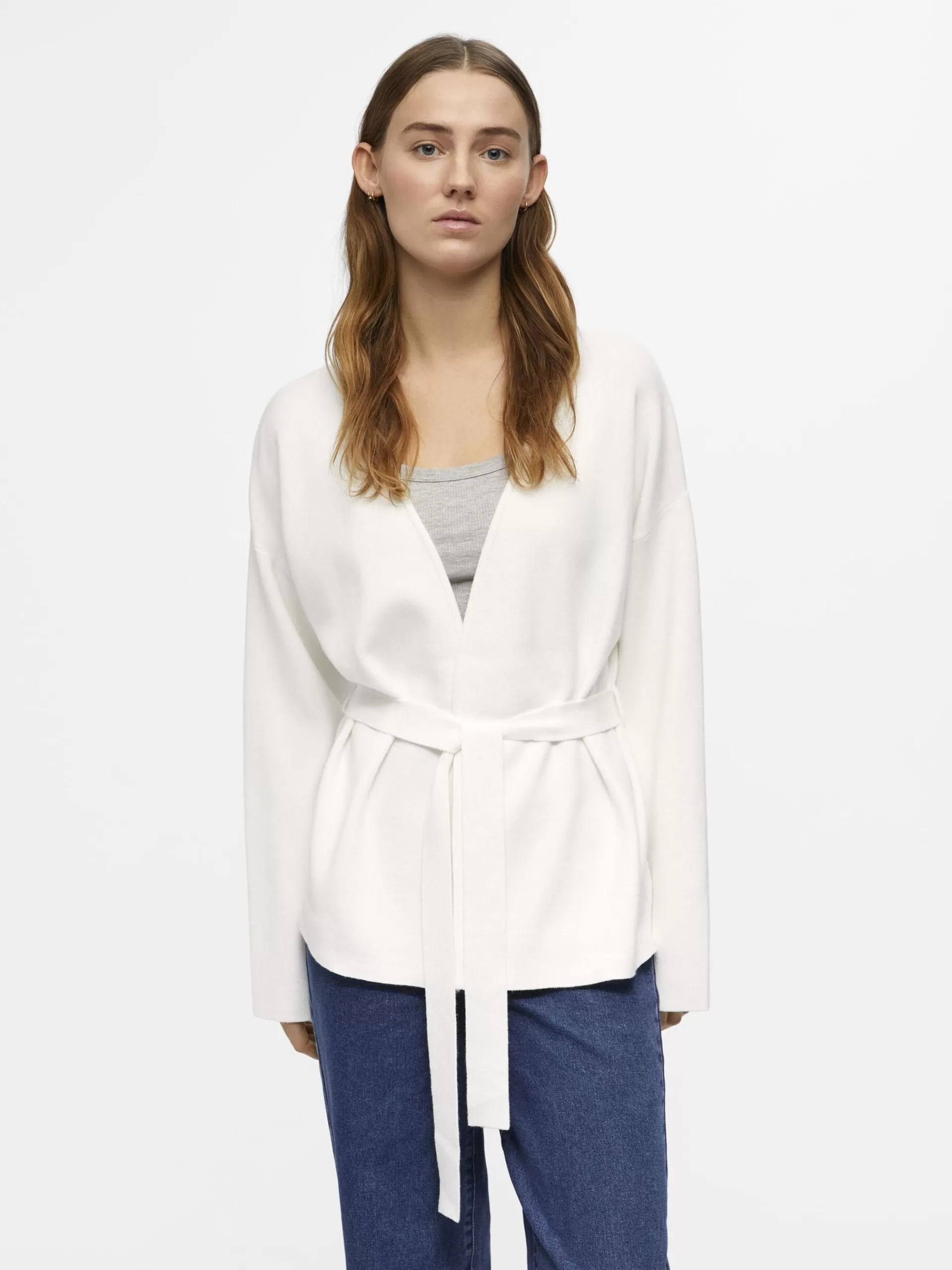 OBJECT STRIKKET OMSLAGS-CARDIGAN