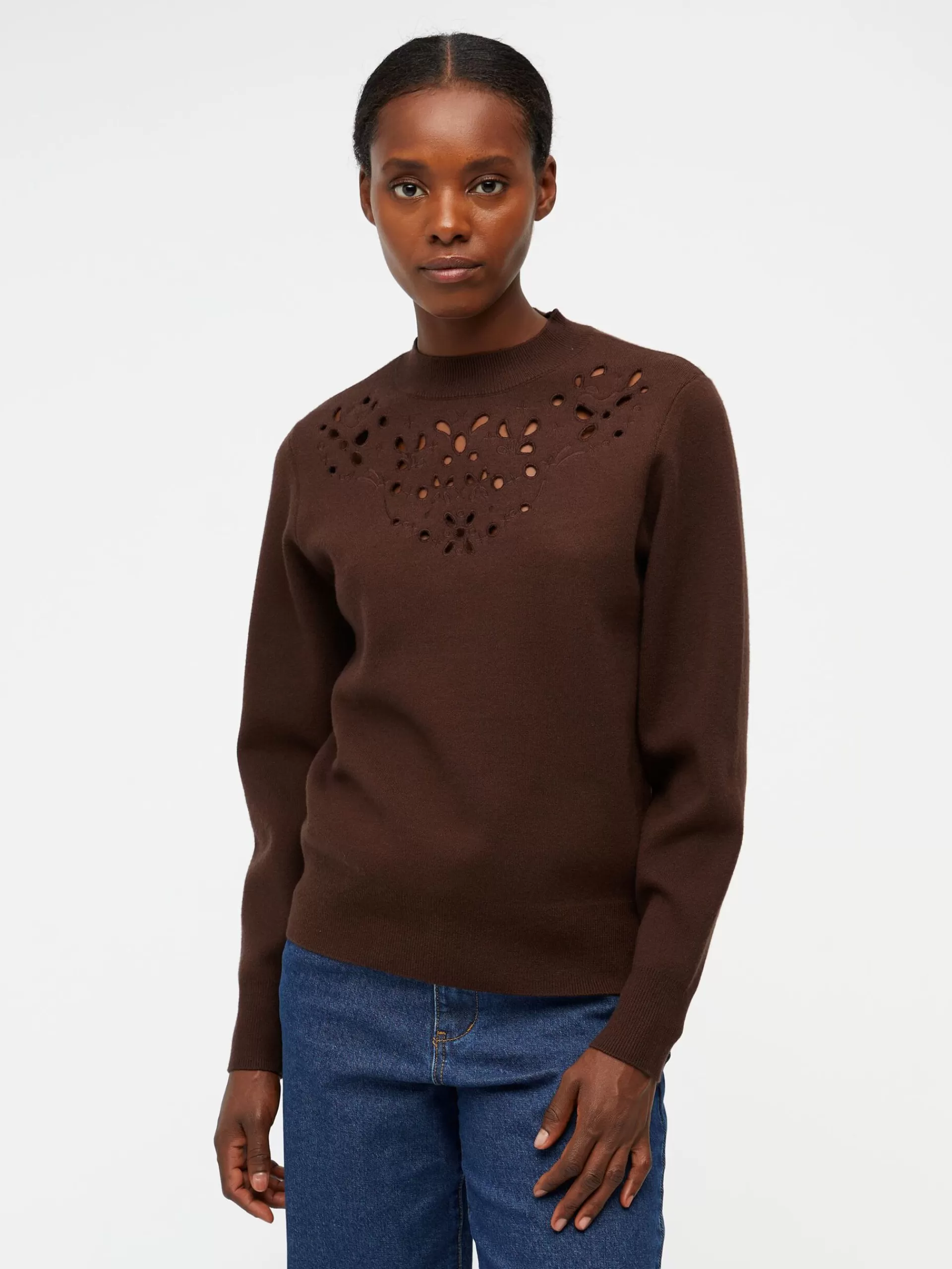 OBJECT UTSNITT STRIKKET PULLOVER