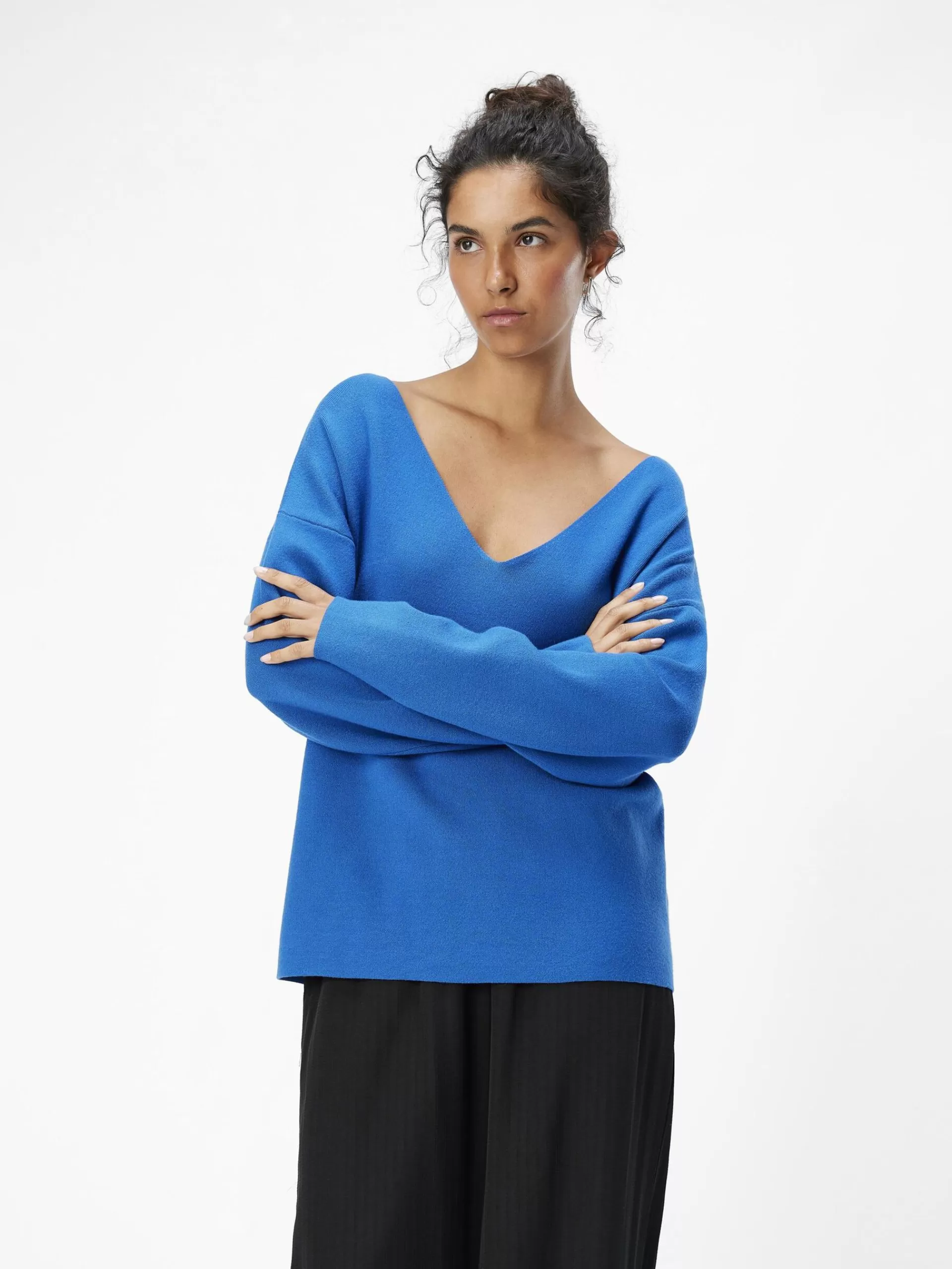 OBJECT V-HALS STRIKKET PULLOVER